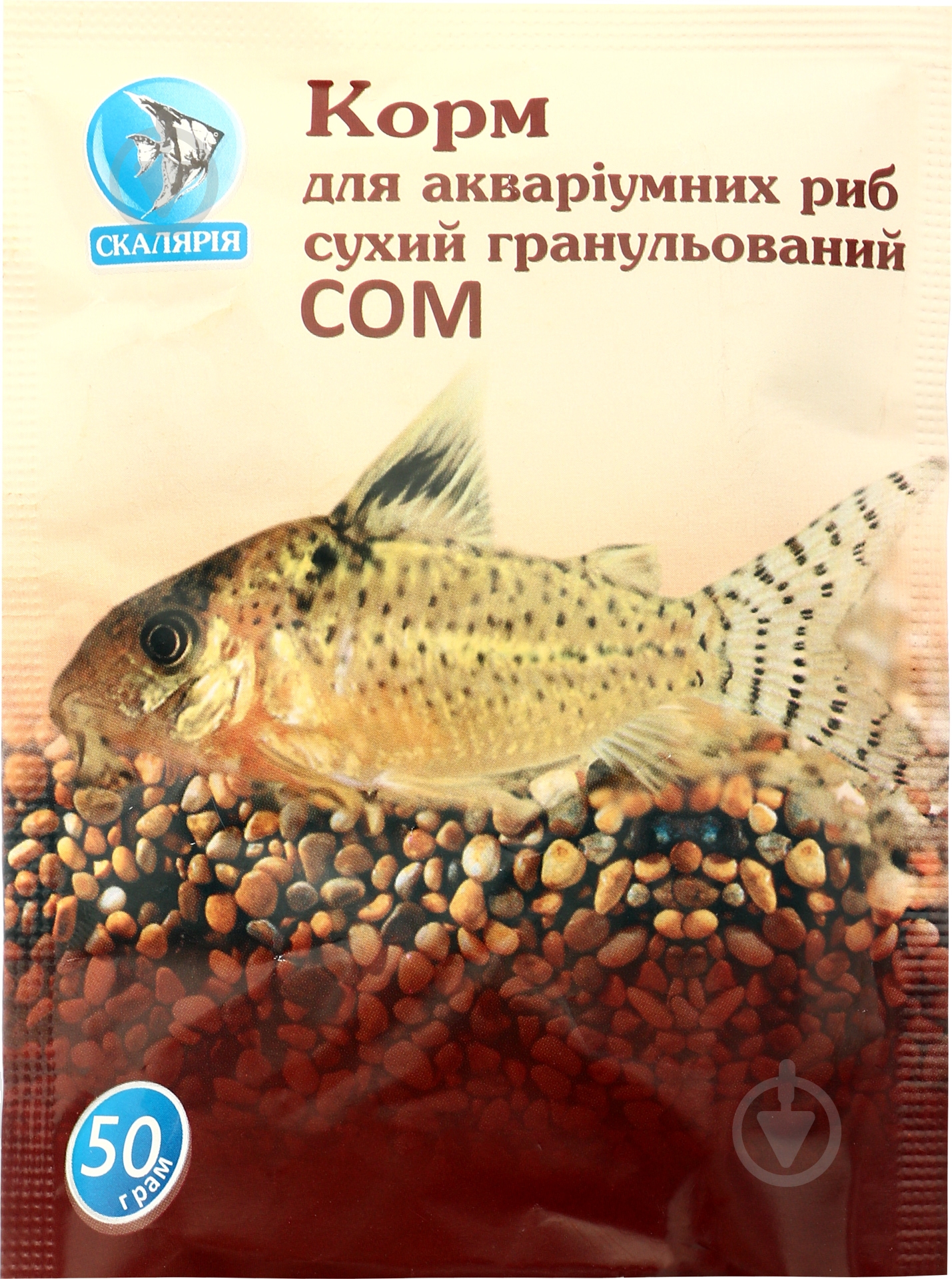 Корм Скалярія для аквариумных рыб «Сом» 50 г (протеин, клетчатка) - фото 1