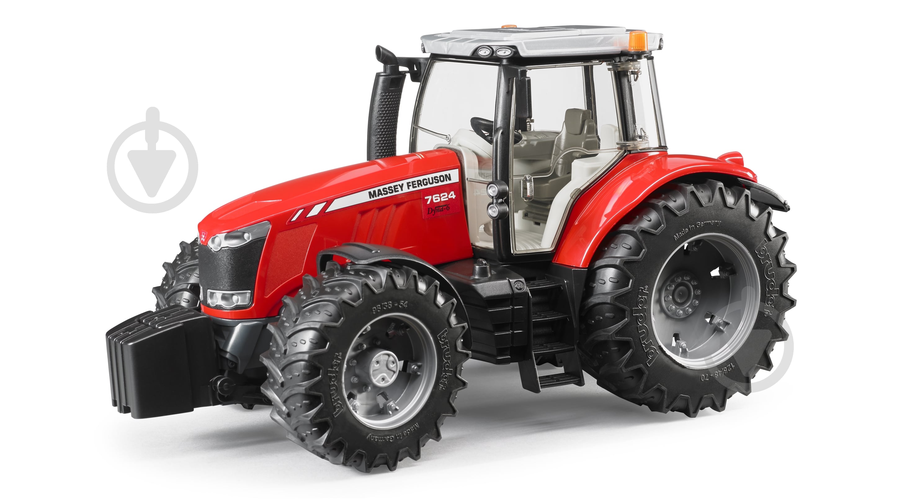 Машинка Bruder Трактор Massey Ferguson 7624 1:16 3046 - фото 4 Машинка Bruder Трактор Massey Ferguson 7624 1:16 3046 - фото 4