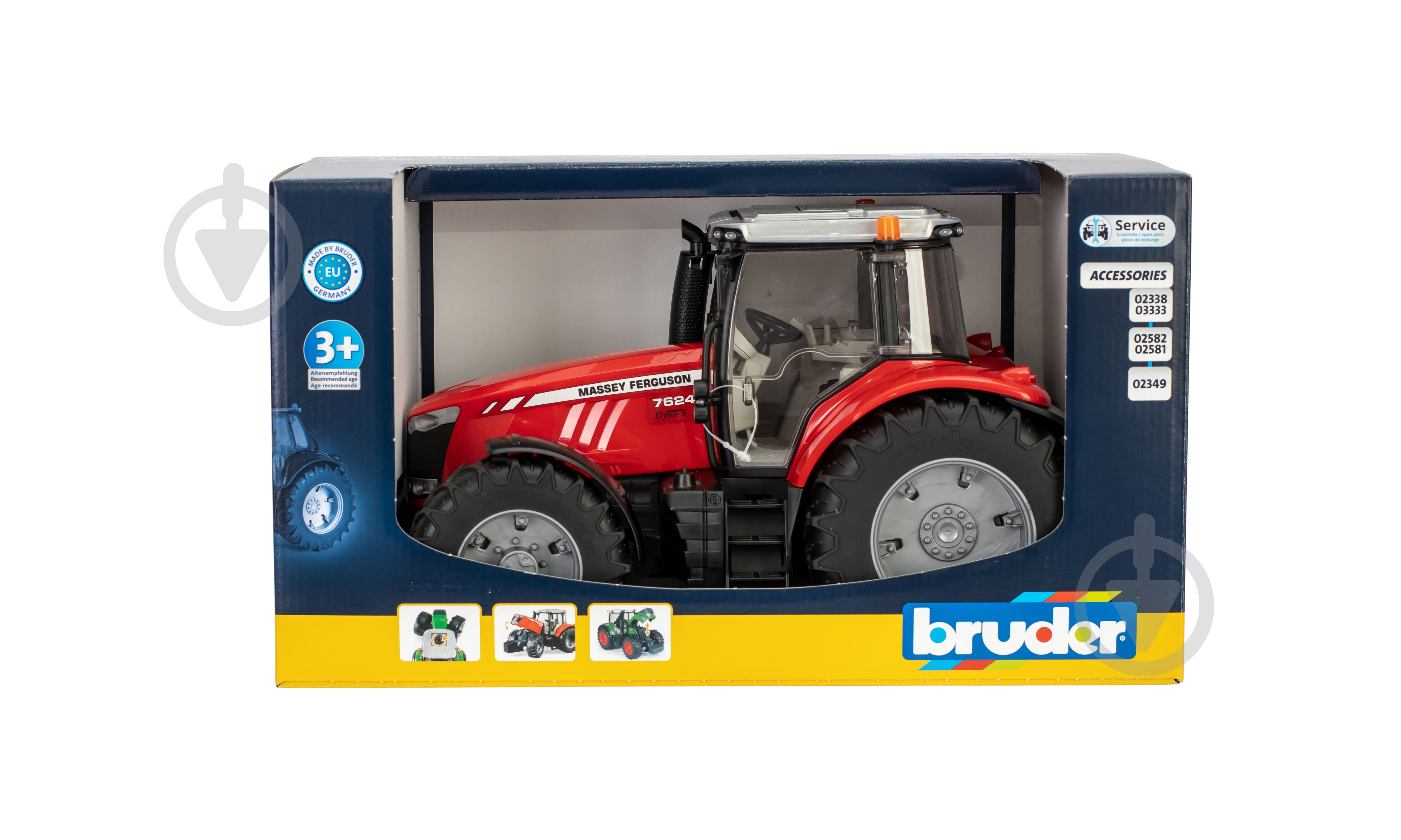 Машинка Bruder Трактор Massey Ferguson 7624 1:16 3046 - фото 8 Машинка Bruder Трактор Massey Ferguson 7624 1:16 3046 - фото 8