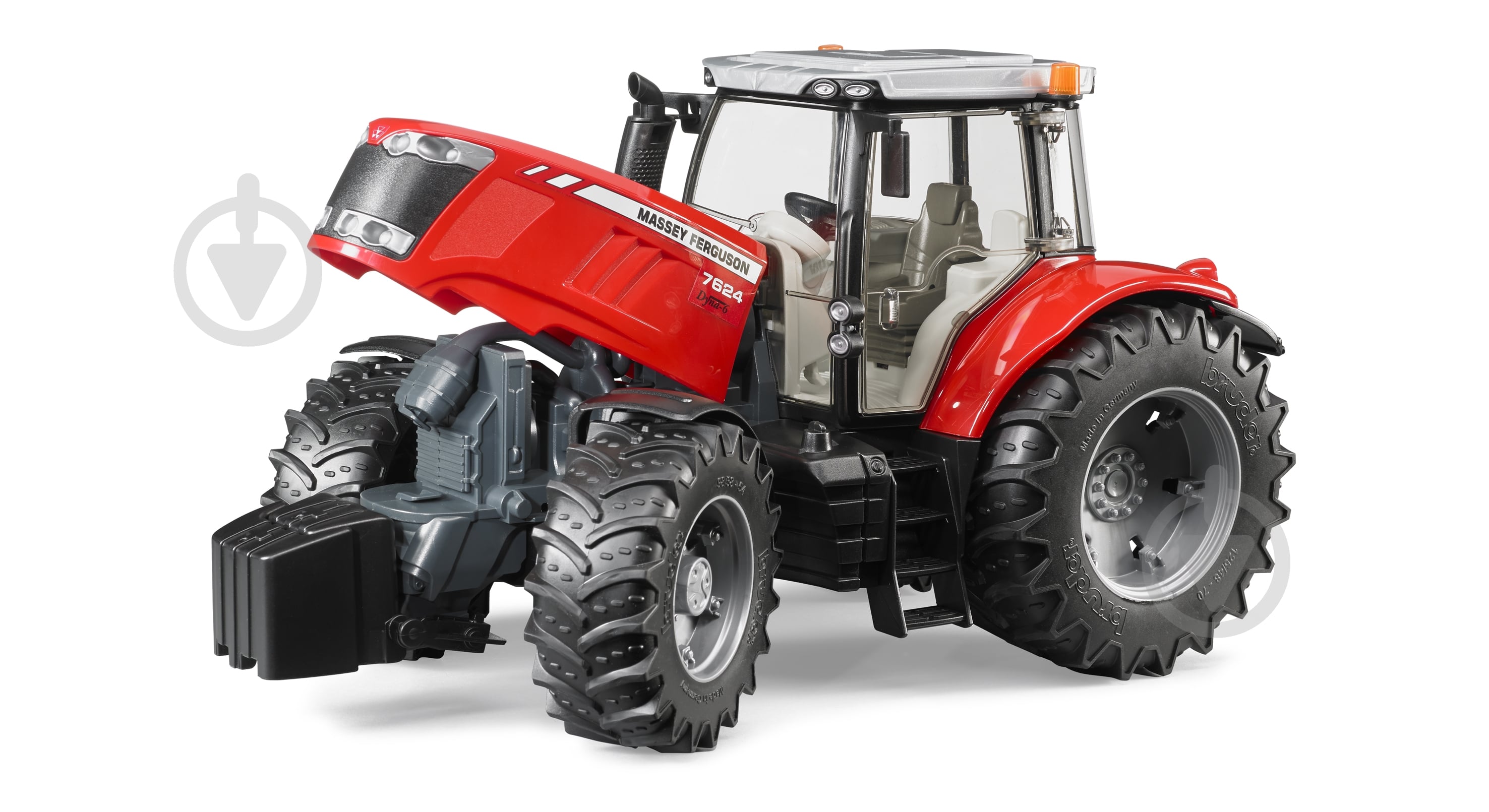 Машинка Bruder Трактор Massey Ferguson 7624 1:16 3046 - фото 6 Машинка Bruder Трактор Massey Ferguson 7624 1:16 3046 - фото 6