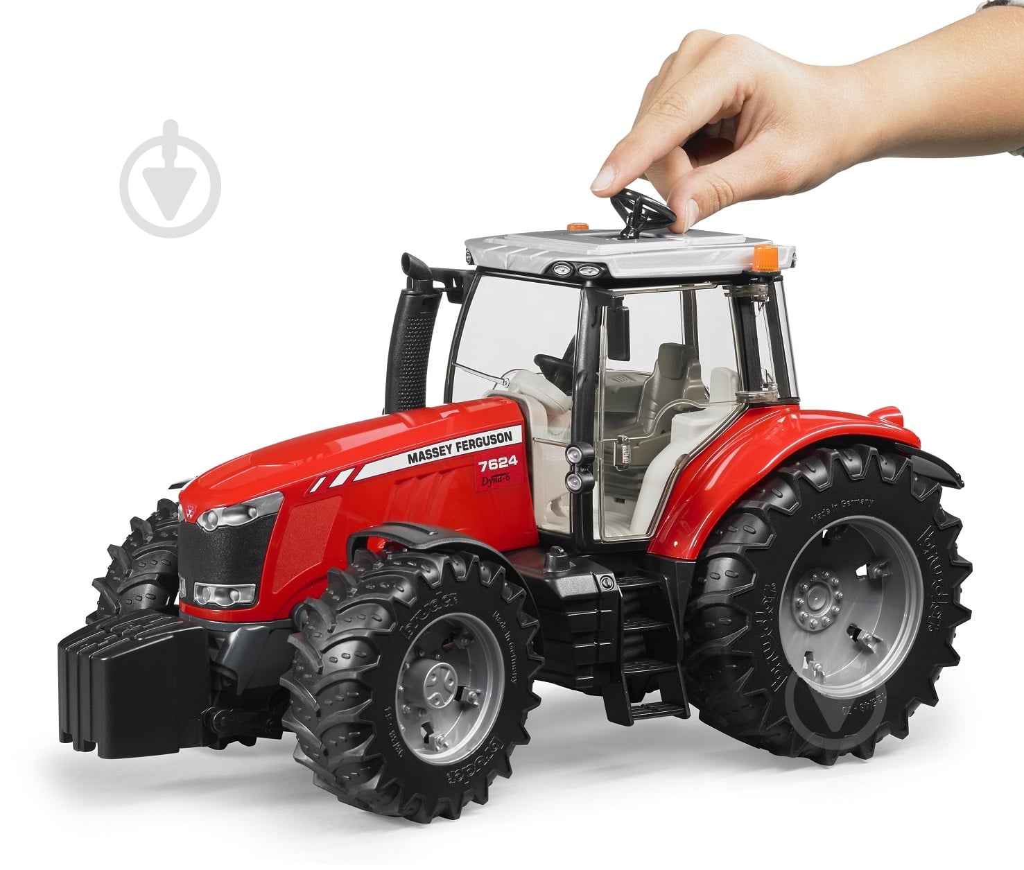 Машинка Bruder Трактор Massey Ferguson 7624 1:16 3046 - фото 2 Машинка Bruder Трактор Massey Ferguson 7624 1:16 3046 - фото 2