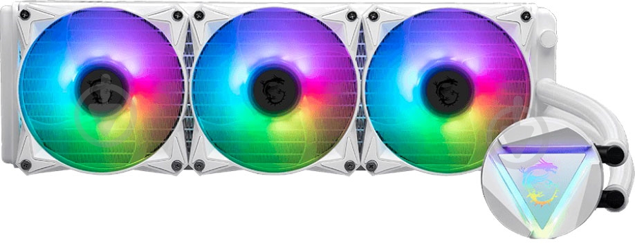 Система водного охлаждения MSI MAG CoreLiquid 360R V2 White - фото 1