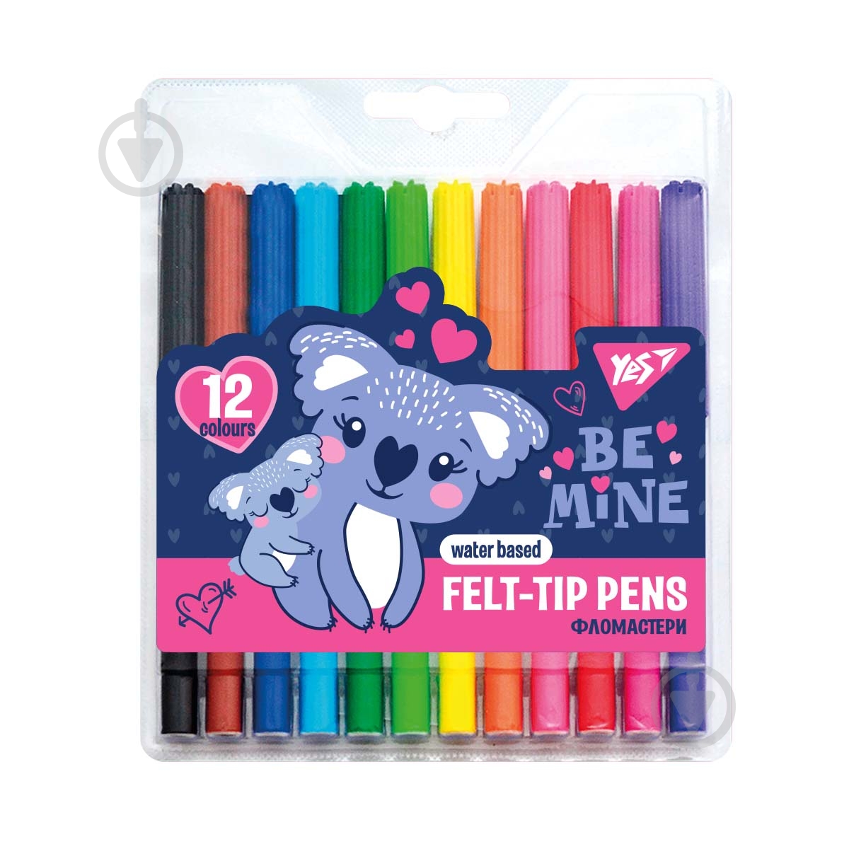 Набор фломастеров 12 цветов Koala YES - фото 1 Набор фломастеров 12 цветов Koala YES - фото 1