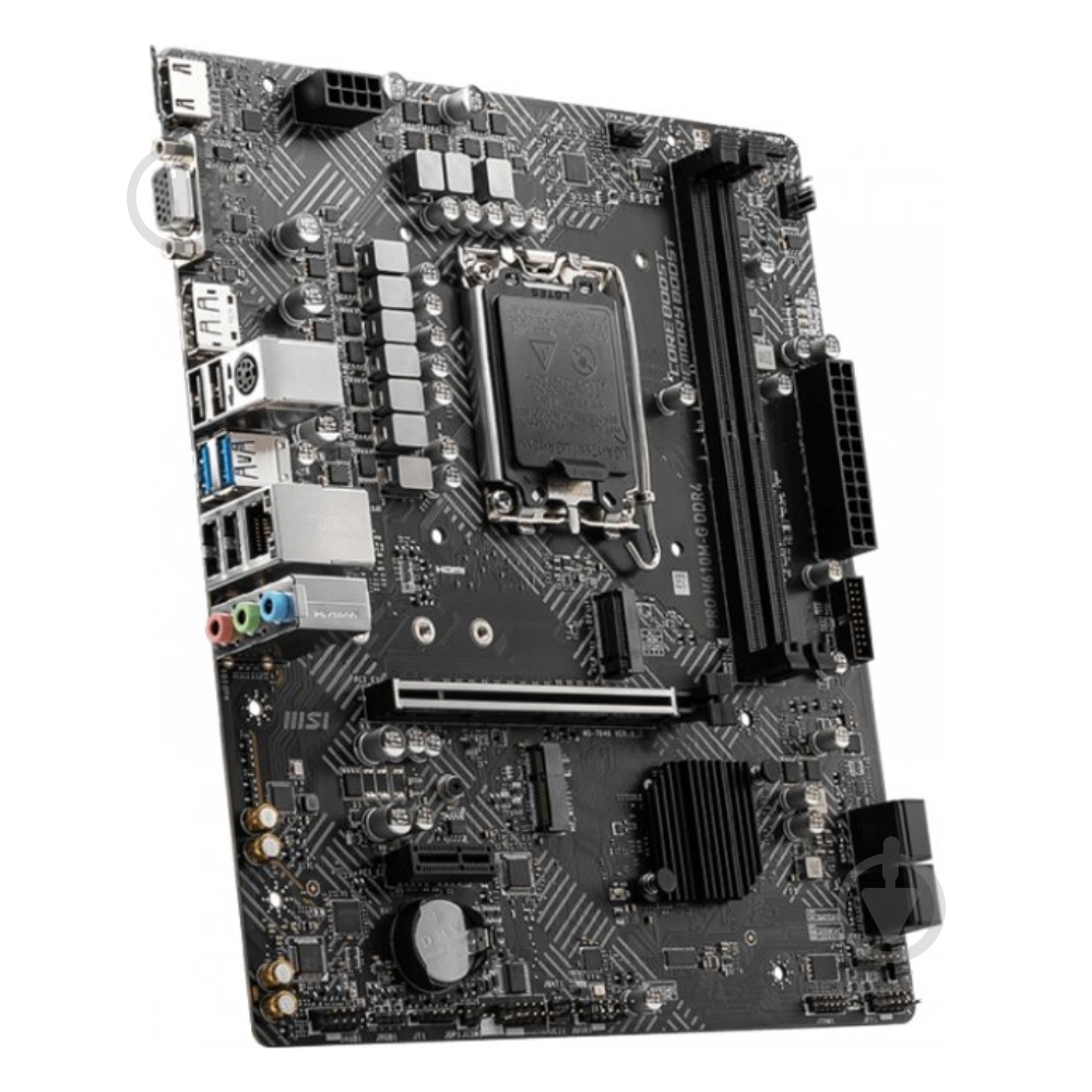 Материнська плата MSI PRO H610M-G DDR4 (Socket 1700, Intel H610, micro ATX) - фото 3