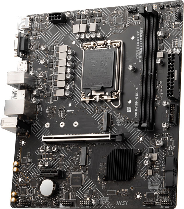 Материнська плата MSI PRO H610M-G DDR4 (Socket 1700, Intel H610, micro ATX) - фото 1