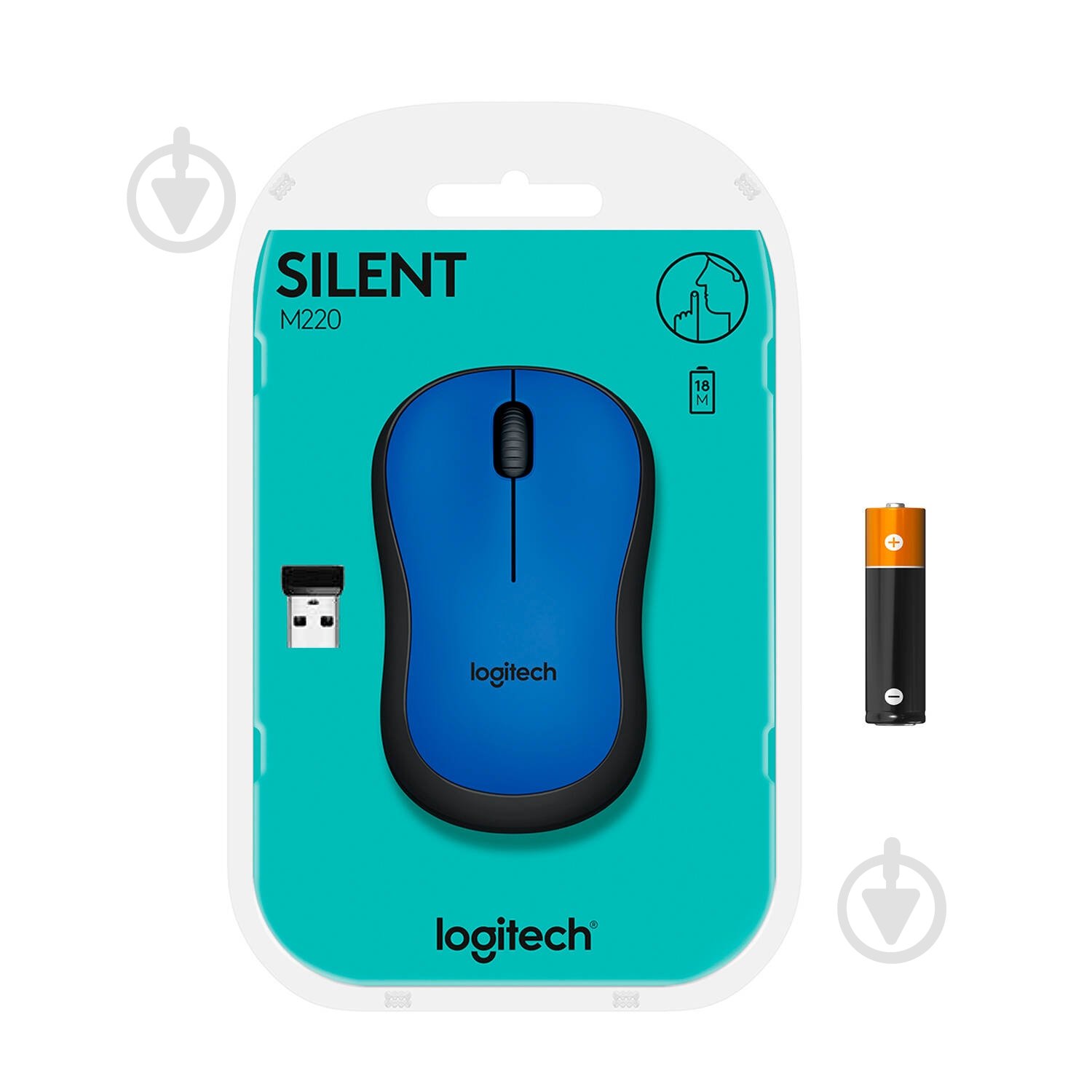 Мышь Logitech Wireless Mouse M220 Silent blue (910-004879) - фото 8