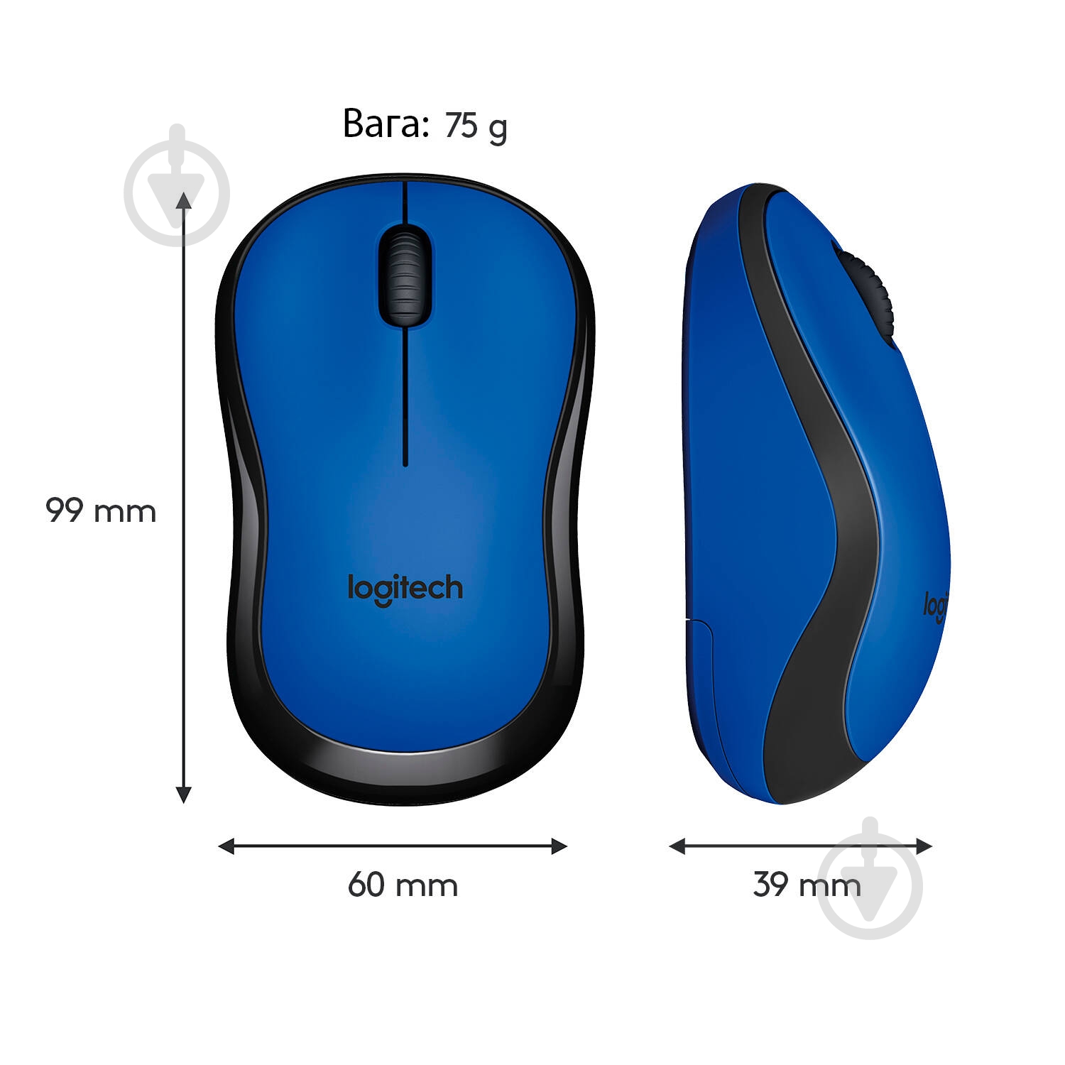Мышь Logitech Wireless Mouse M220 Silent blue (910-004879) - фото 9