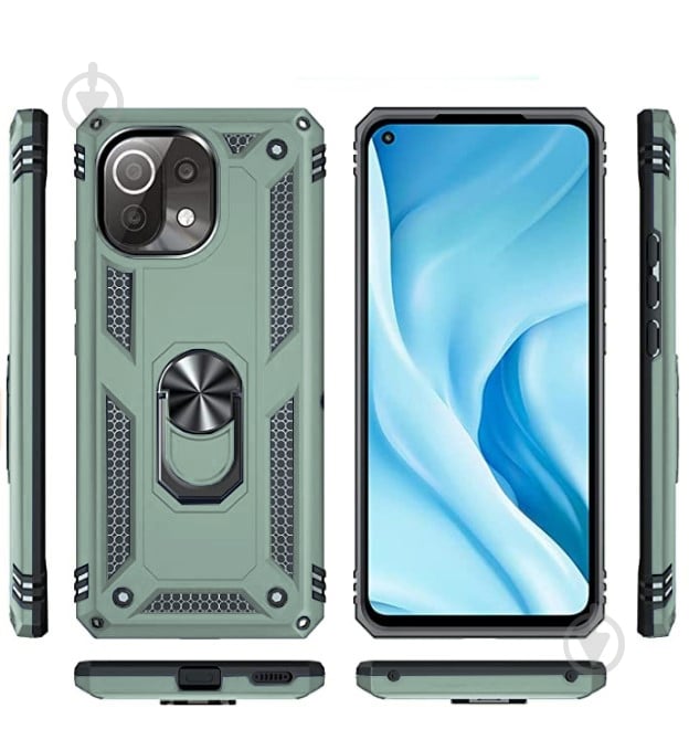 Чехол BeCover Dark Green (706645) для Xiaomi Mi 11 Lite - фото 1