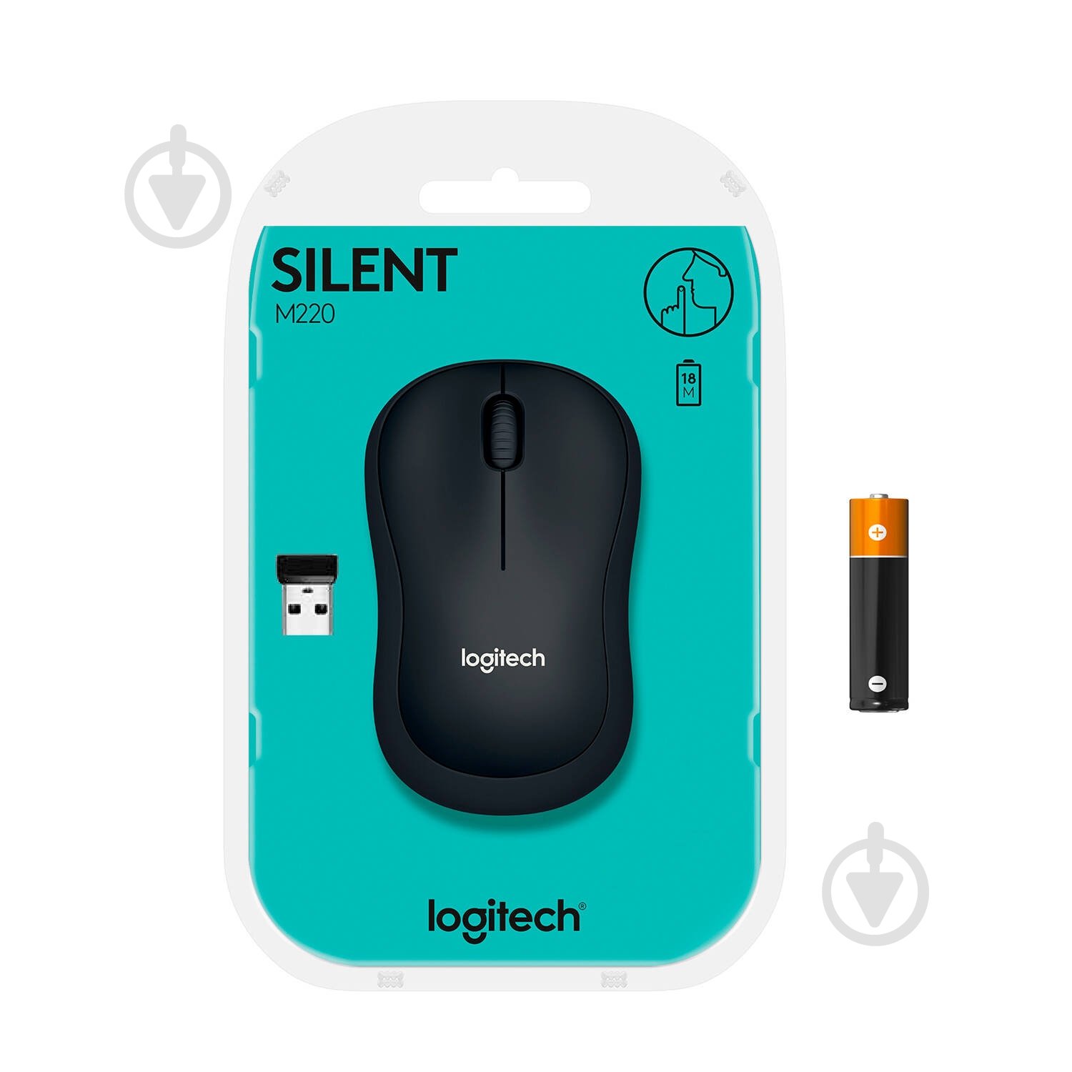 Мышь Logitech Wireless Mouse M220 Silent grey (910-004878) - фото 8