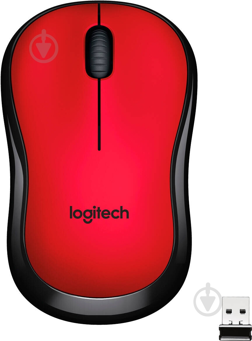 Миша Logitech Wireless Mouse M220 Silent red (910-004880) - фото 1