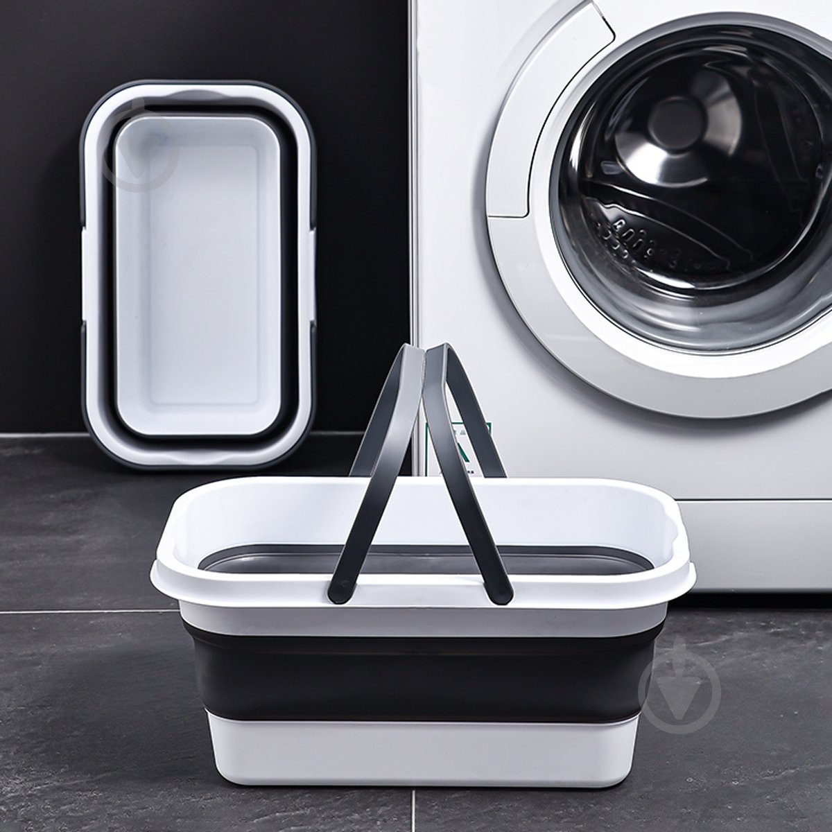 Ведро обычное MVM BIN-19 16 л серый/белый - фото 2 Ведро обычное MVM BIN-19 16 л серый/белый - фото 2