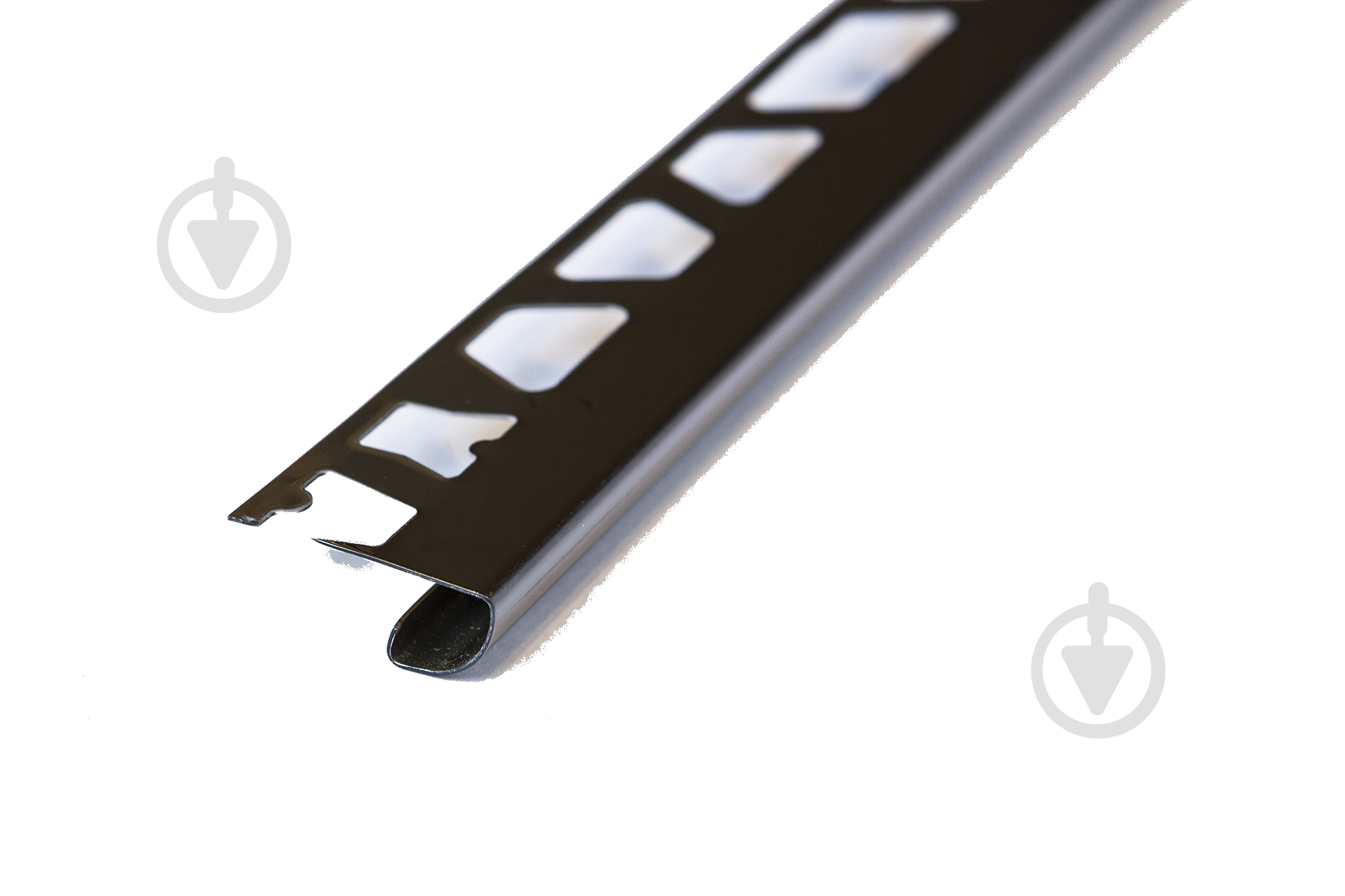 Профиль полукруглый нержавеющая сталь 12 мм 2,7 м черный глянец - фото 2