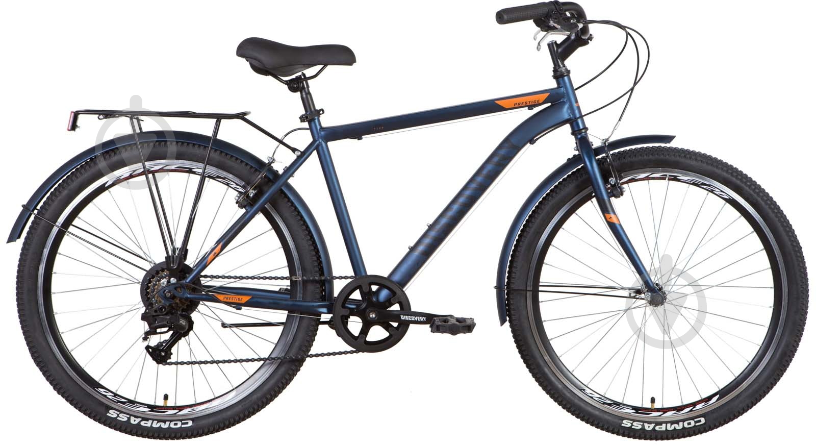 Велосипед Discovery 26" 18"(46 см) PRESTIGE MAN OPS-DIS-26-464 темно-синий - фото 1 Велосипед Discovery 26" 18"(46 см) PRESTIGE MAN OPS-DIS-26-464 темно-синий - фото 1
