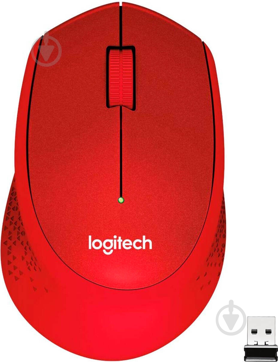 Мышь Logitech M330 Silent Plus EMEA 910-004911 red - фото 1