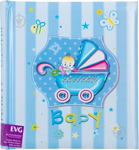 Фотоальбом EVG 30sheet S29x32 Baby car blue - фото 1 Фотоальбом EVG 30sheet S29x32 Baby car blue - фото 1