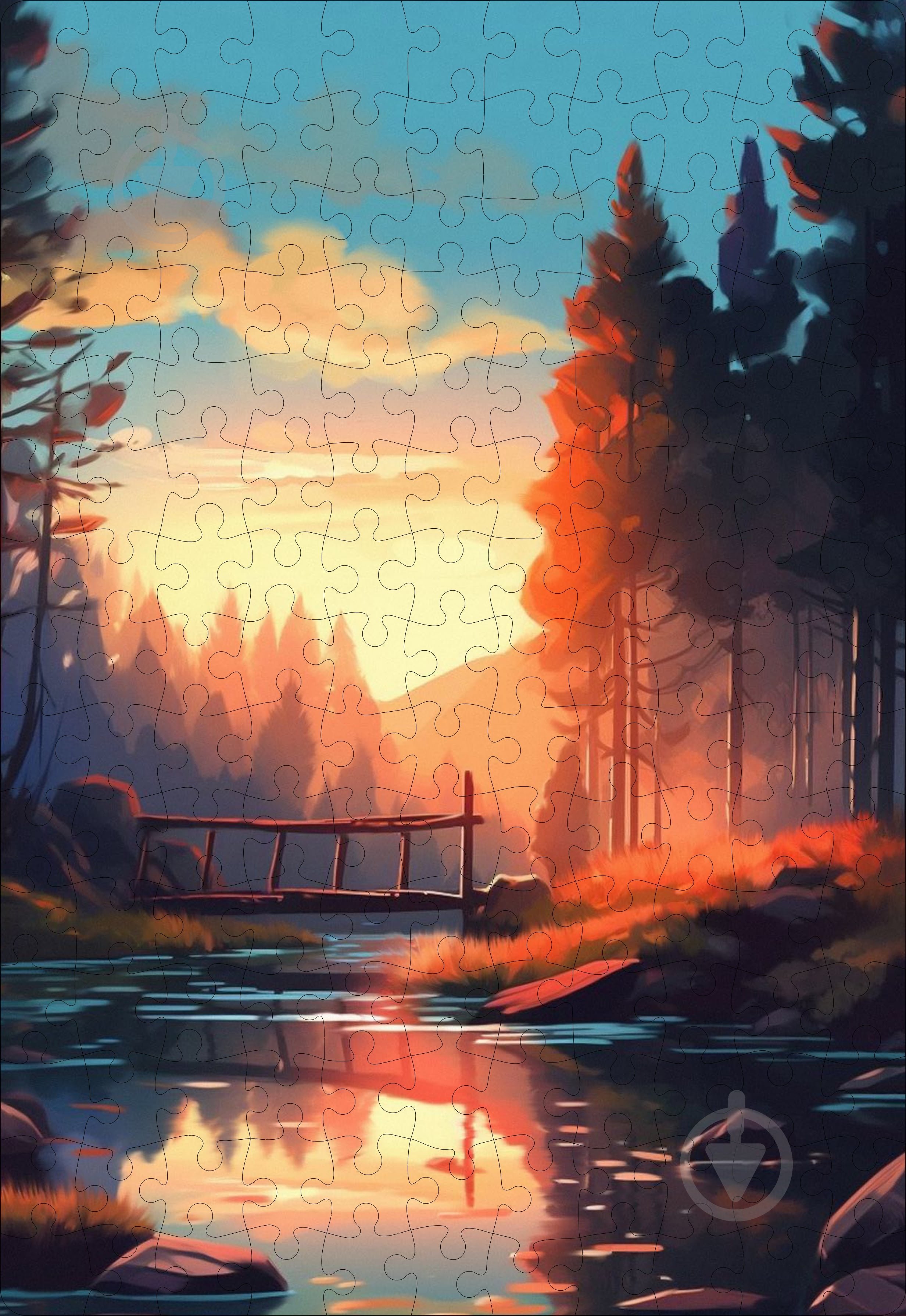 Пазл деревянный MISLT Лес в сумерках - фото 1