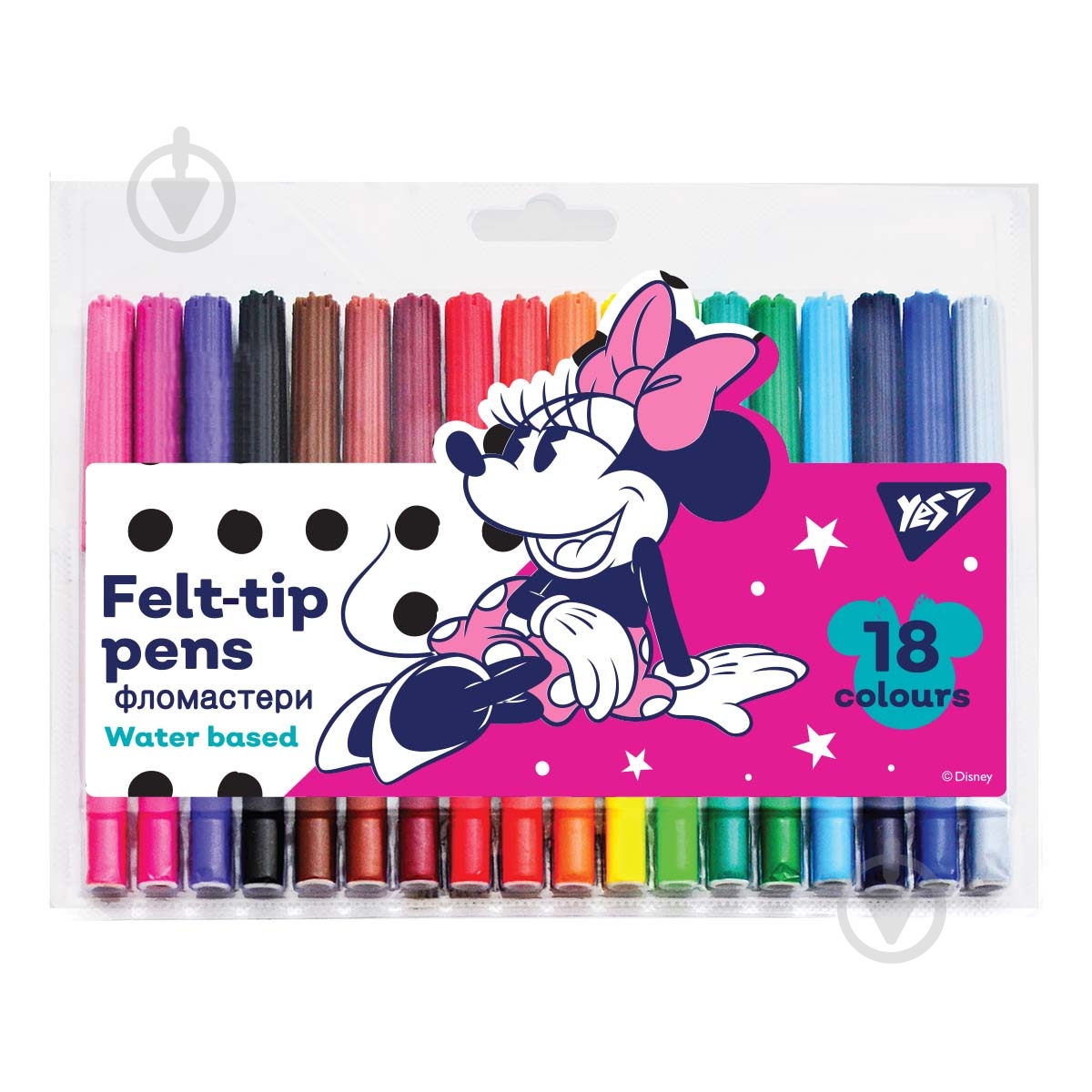 Набір фломастерів 18 кольорів Minnie Mouse YES - фото 1