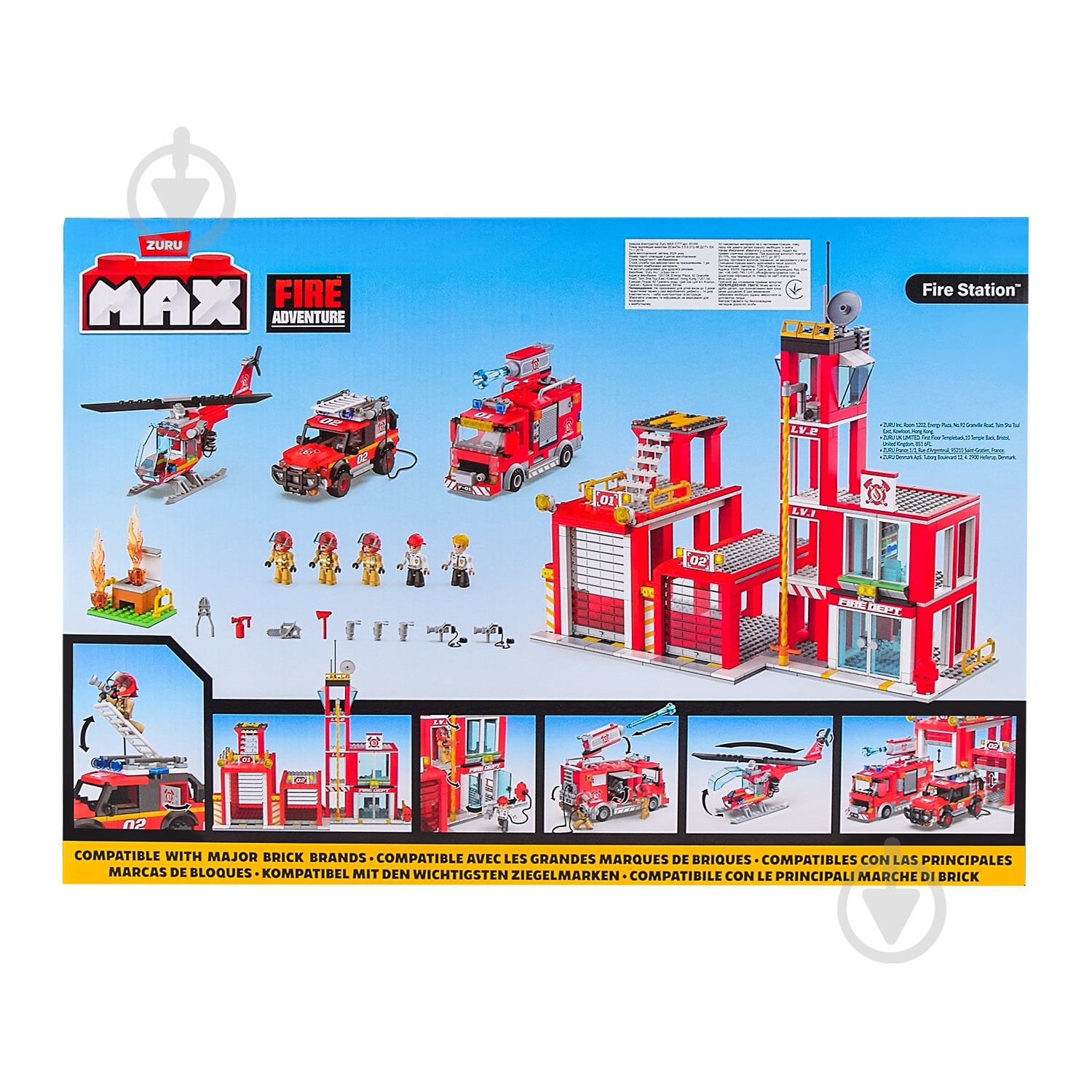 ᐉ Конструктор Zuru MAX CITY Пожарные 976 деталей 83165 • Купить в