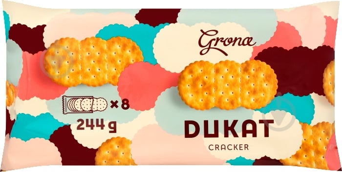Печенье Grona крекер Дукат 244 г - фото 1 Печенье Grona крекер Дукат 244 г - фото 1