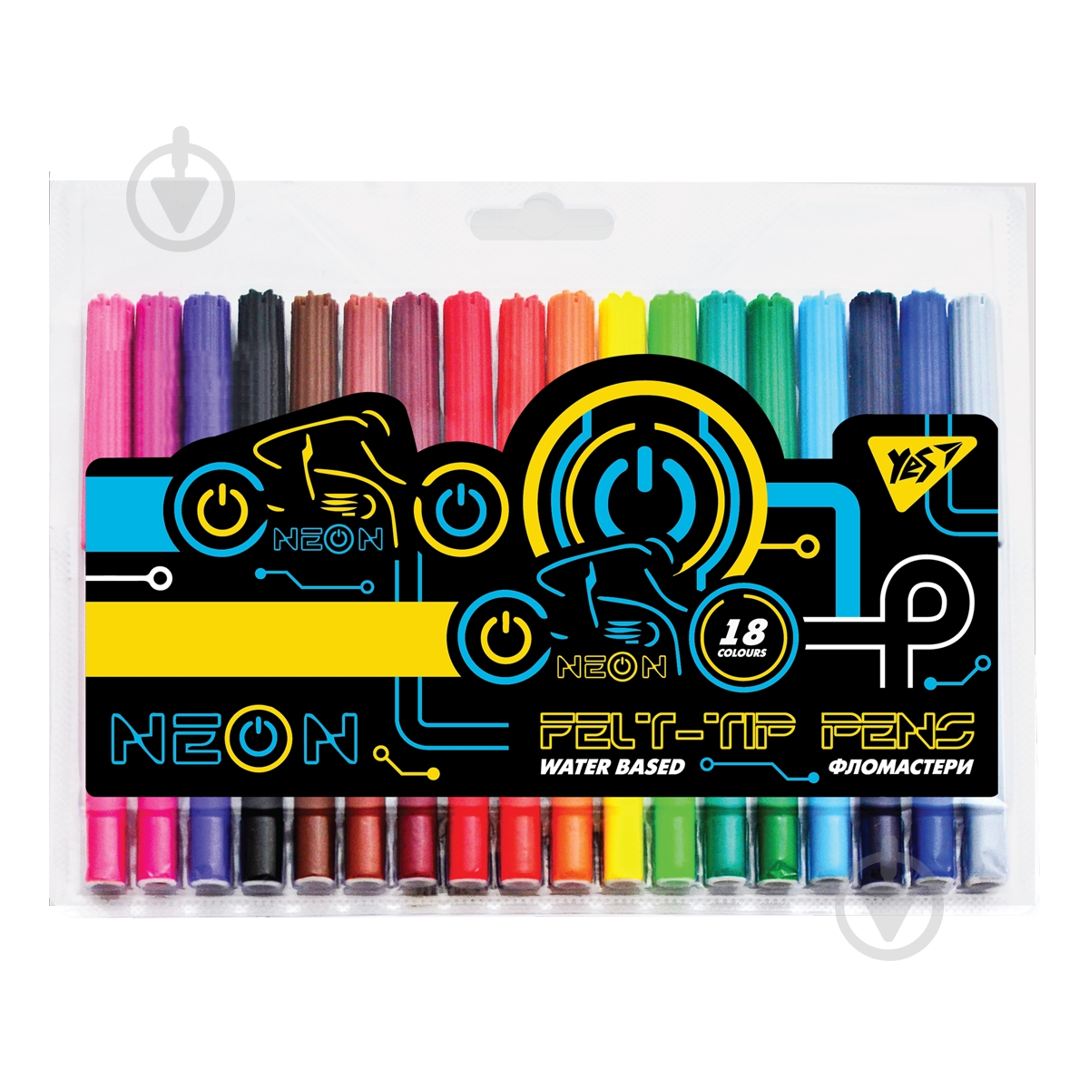 Набор фломастеров 18 цветов Ultrex YES - фото 1