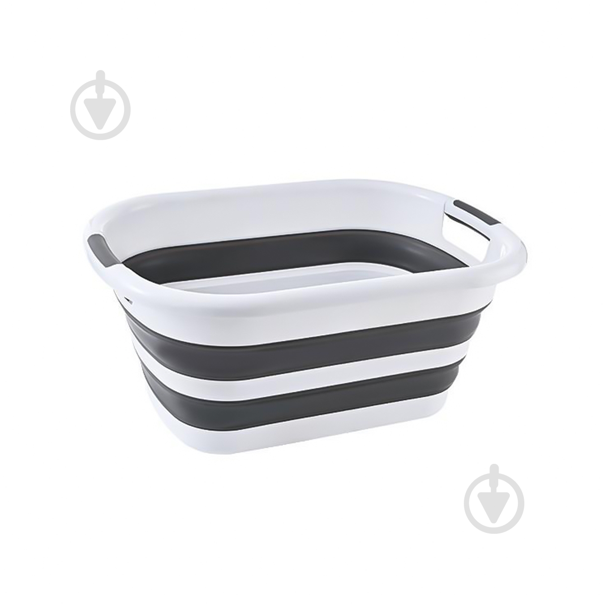 Корзина MVM BIN-18 26 л белый/серый - фото 1