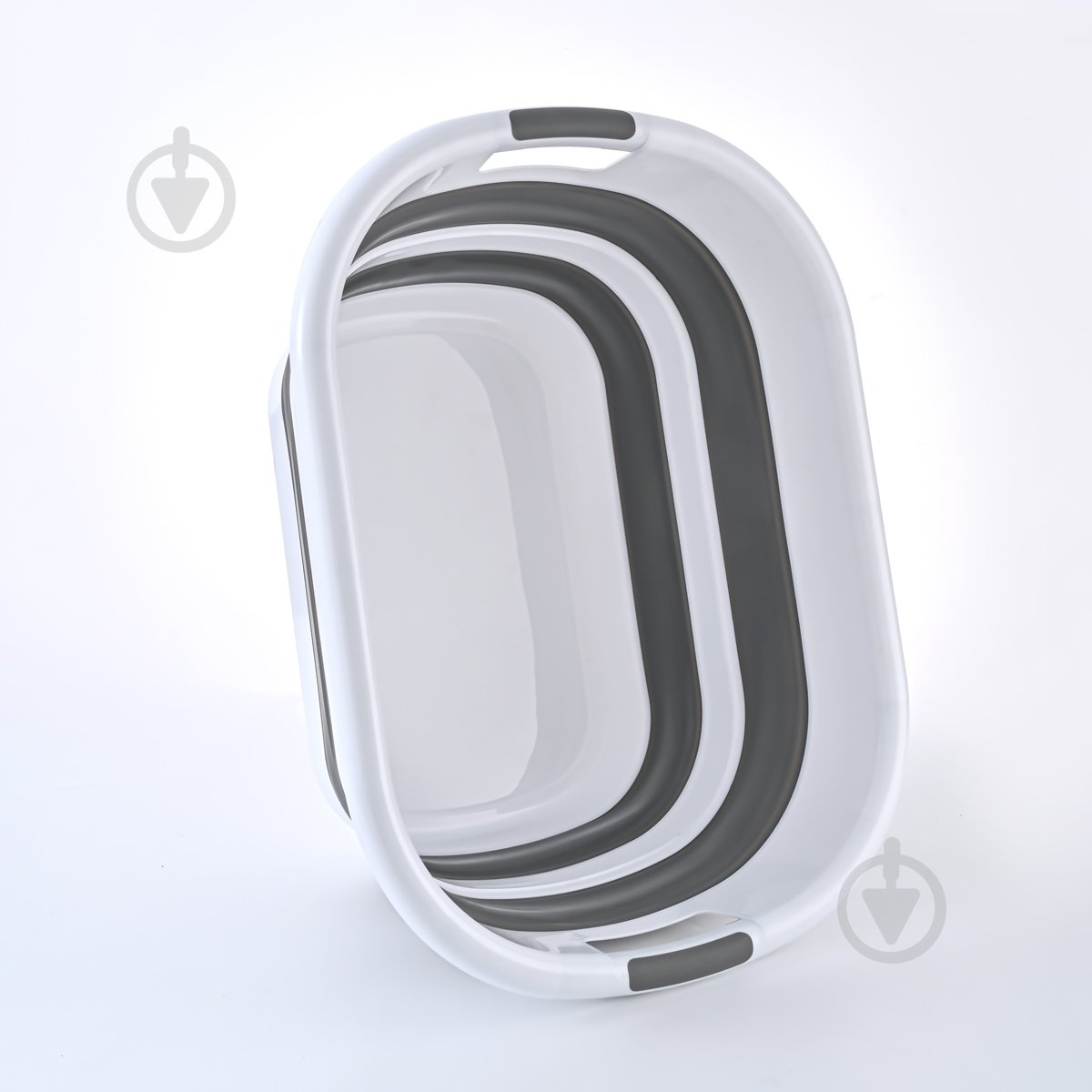 Корзина MVM BIN-18 26 л белый/серый - фото 2