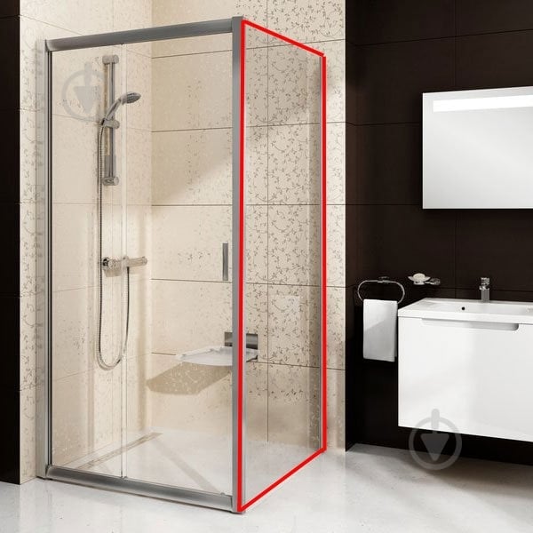 Душевая стенка Ravak BLPS-80 Сатин TRANSPARENT - фото 1