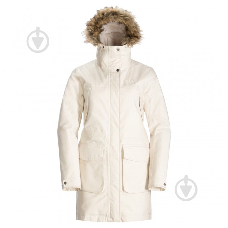 Куртка-парка женская зимняя Jack Wolfskin WINTERFROST INS PARKA W 1115431_5062 р.XS бежевая - фото 1