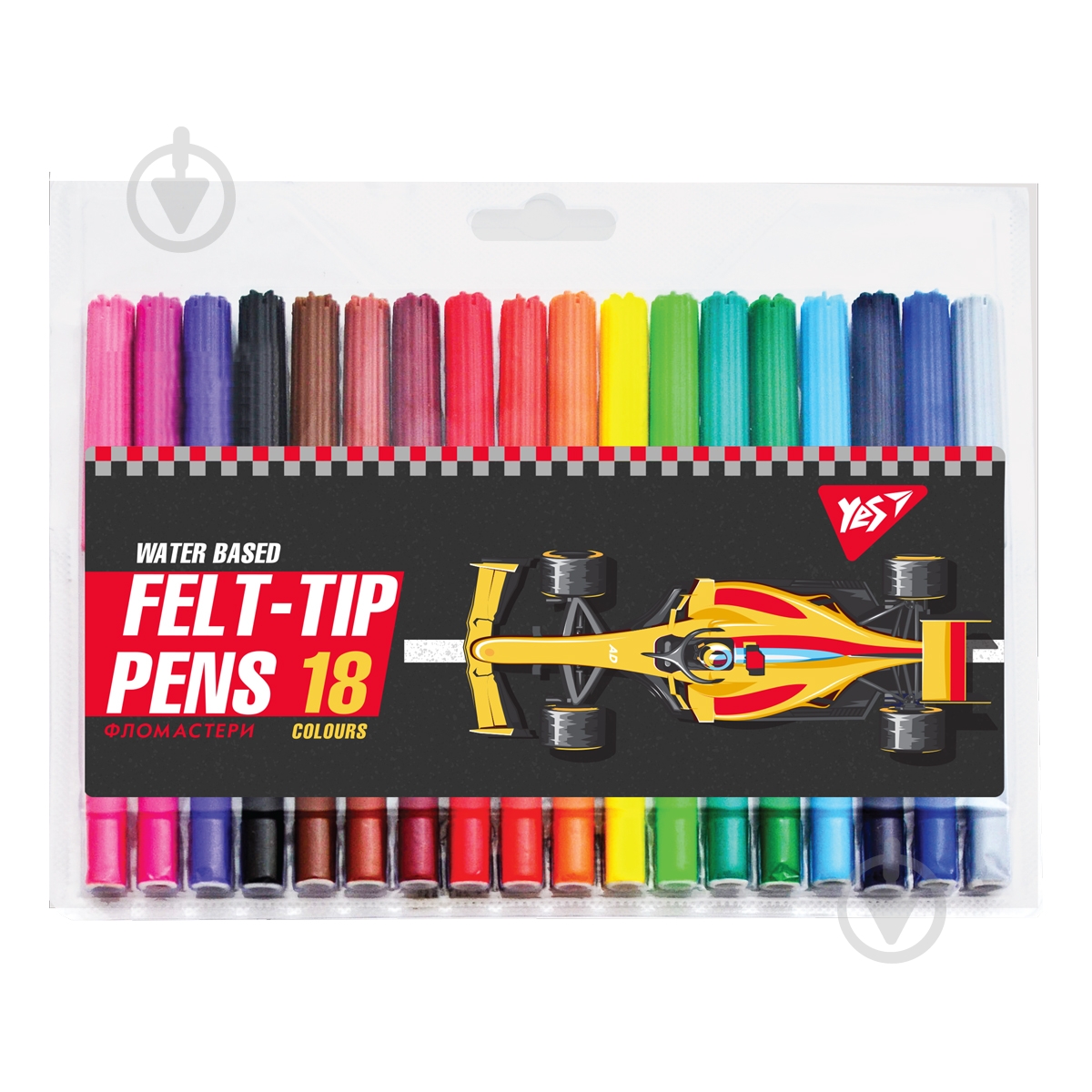 Набор фломастеров 18 цветов Race legend YES - фото 1
