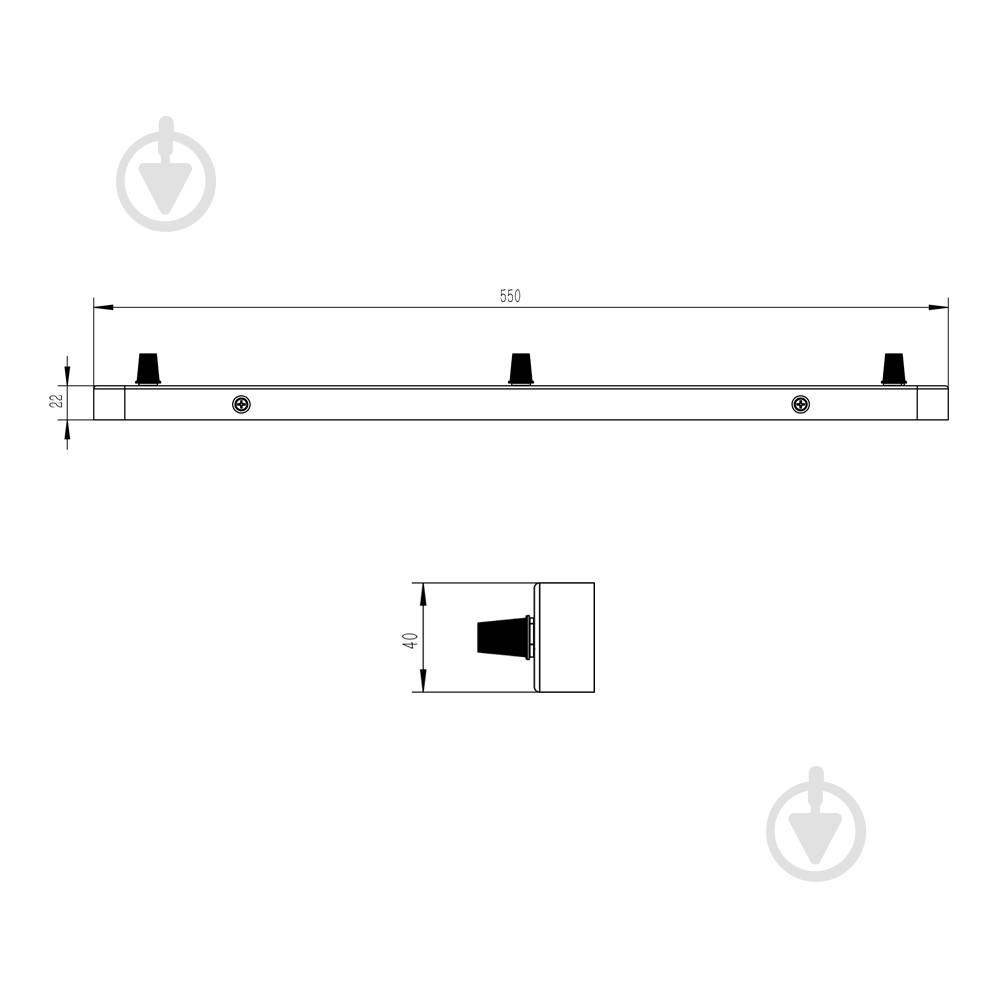 Основа для підвісу LightMaster TD103 чорний - фото 2 Основа для підвісу LightMaster TD103 чорний - фото 2