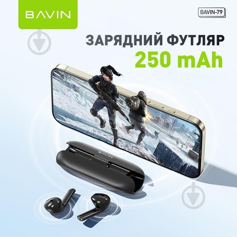 Наушники BAVIN BAVIN-79 black (HB-BA-79-BK) - фото 5