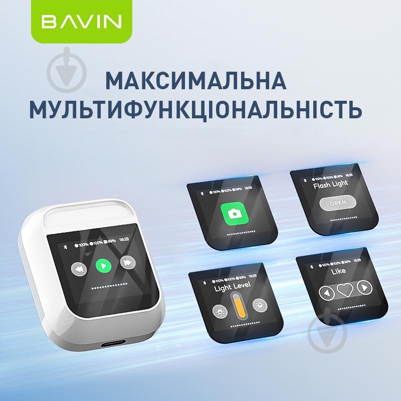 Навушники BAVIN BAVIN-81 white (HB-BA-81-WH) - фото 6