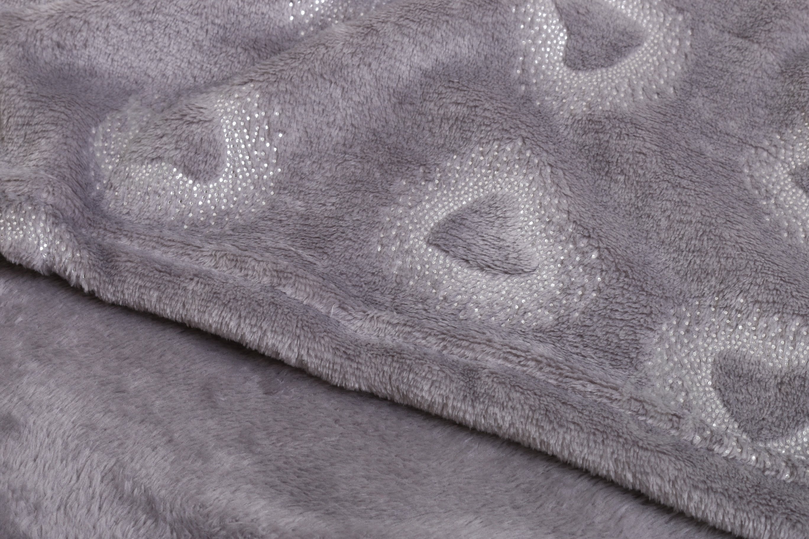 Плед Basic Shine Hearts 160x200 см серый La Nuit - фото 2