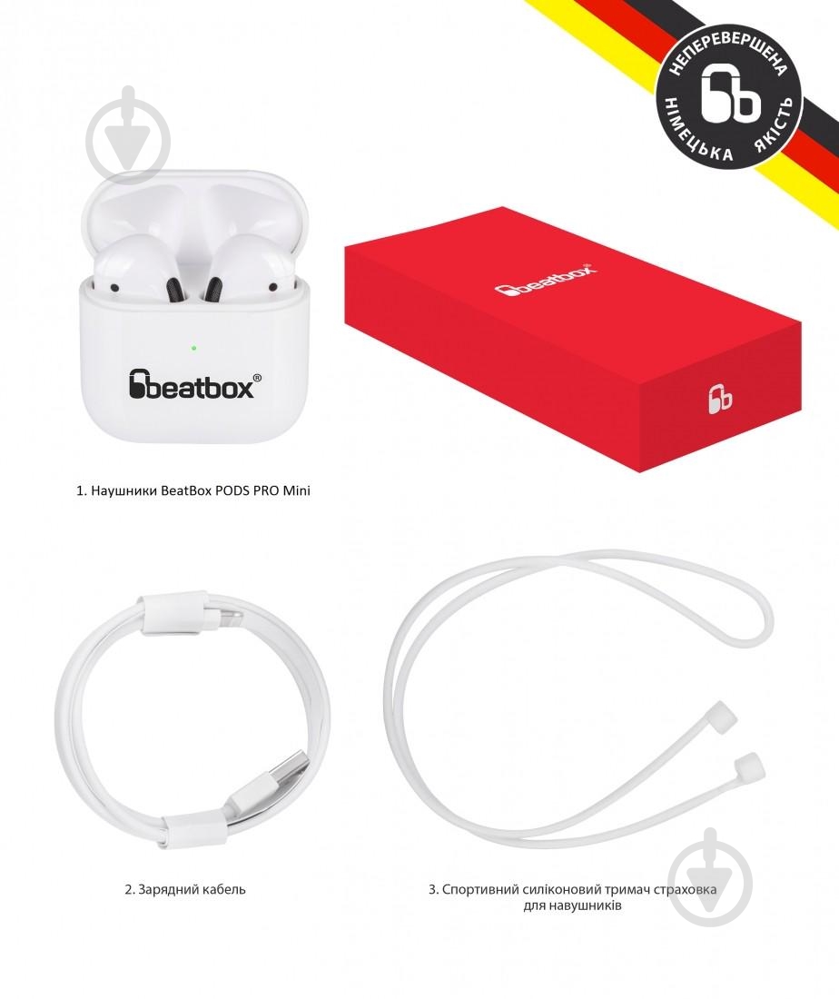 Наушники BeatBox white (bbppromw) - фото 6 Наушники BeatBox white (bbppromw) - фото 6