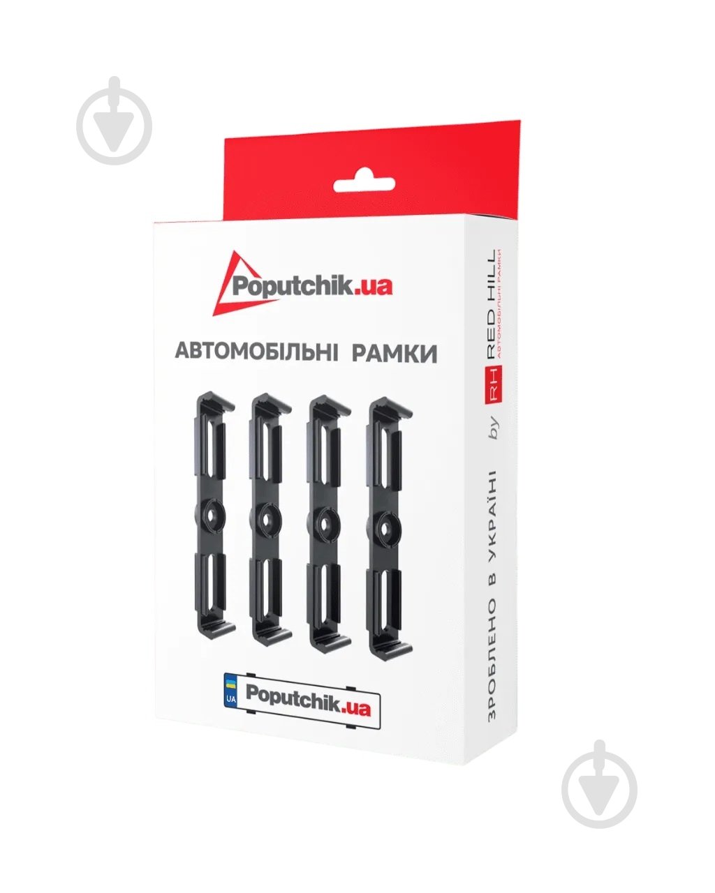 Рамка под номерной знак Poputchik 4 шт. (24-052-IS) - фото 3
