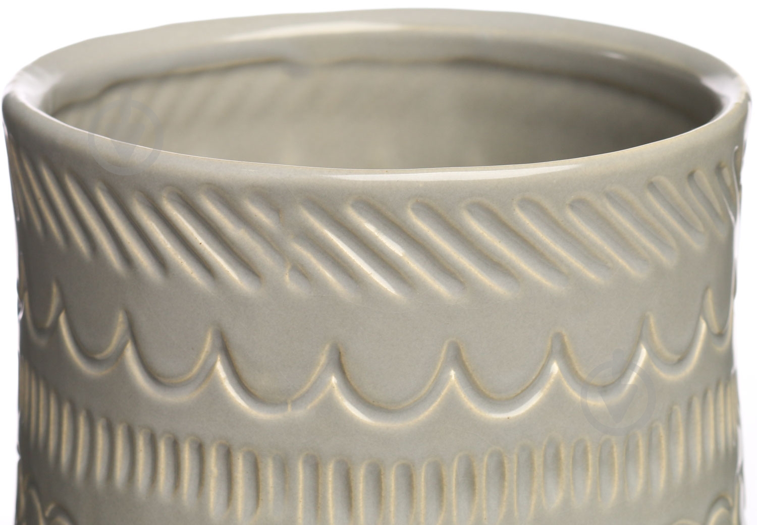 Ваза керамическая Pinsung Ceramics Guoxin d17хh33,5 33,5 см светло-серый GX20016B - фото 2