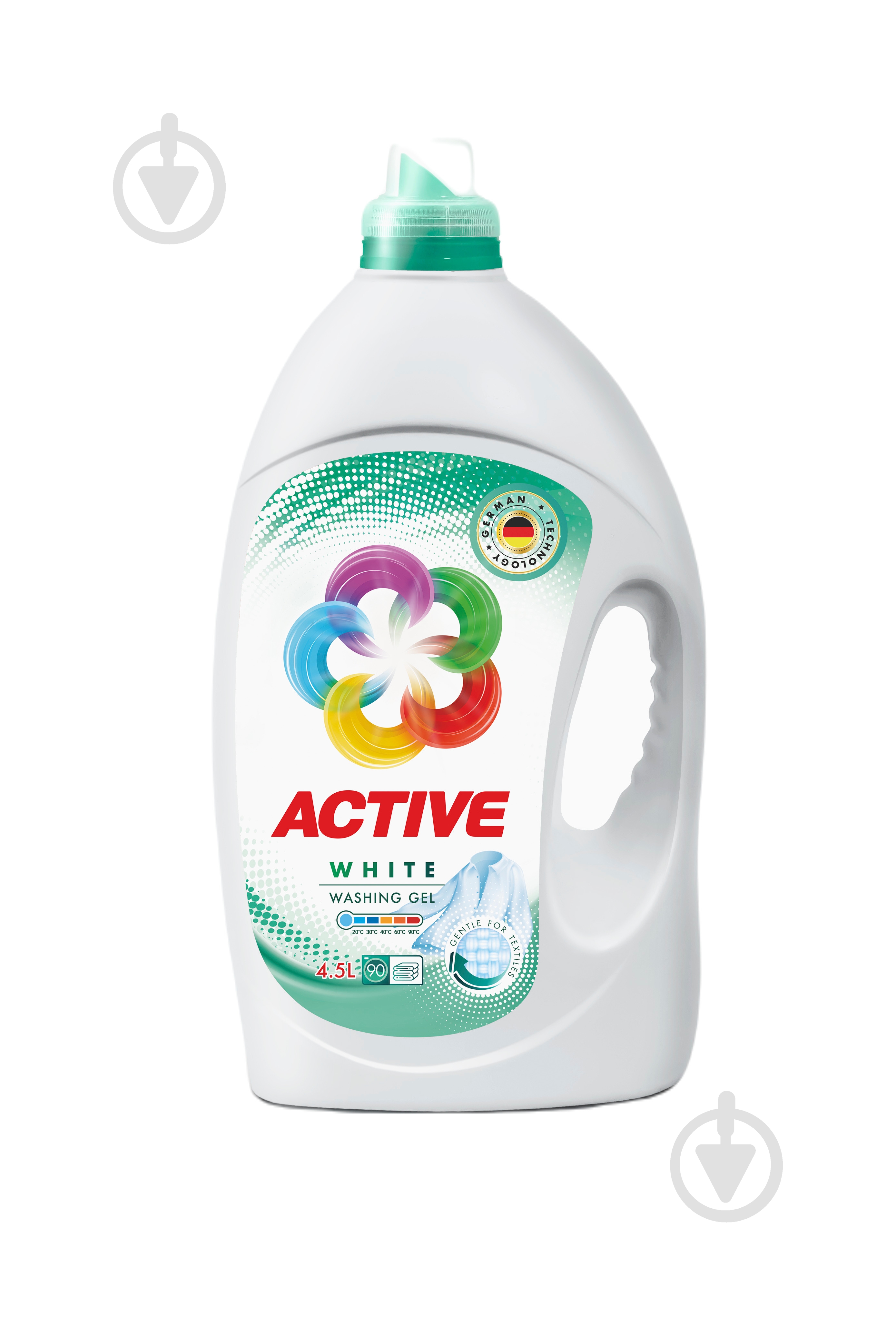 Гель для машинной и ручной стирки ACTIVE chemistry White 4,5 л - фото 1