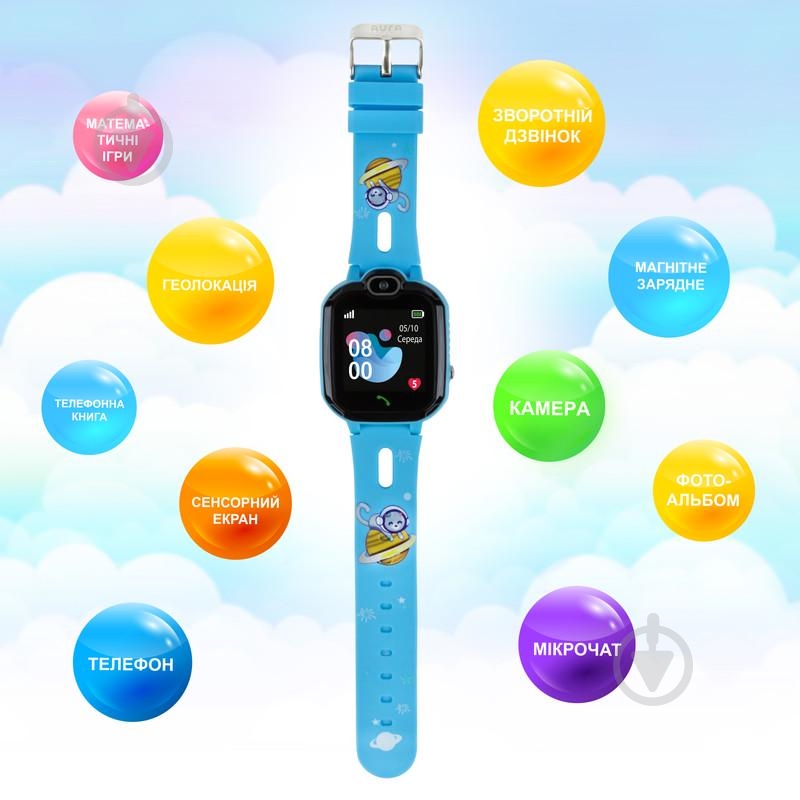 Смарт-годинник дитячий Aura A300 Tracker Blue (AUR-A300-BL) - фото 2
