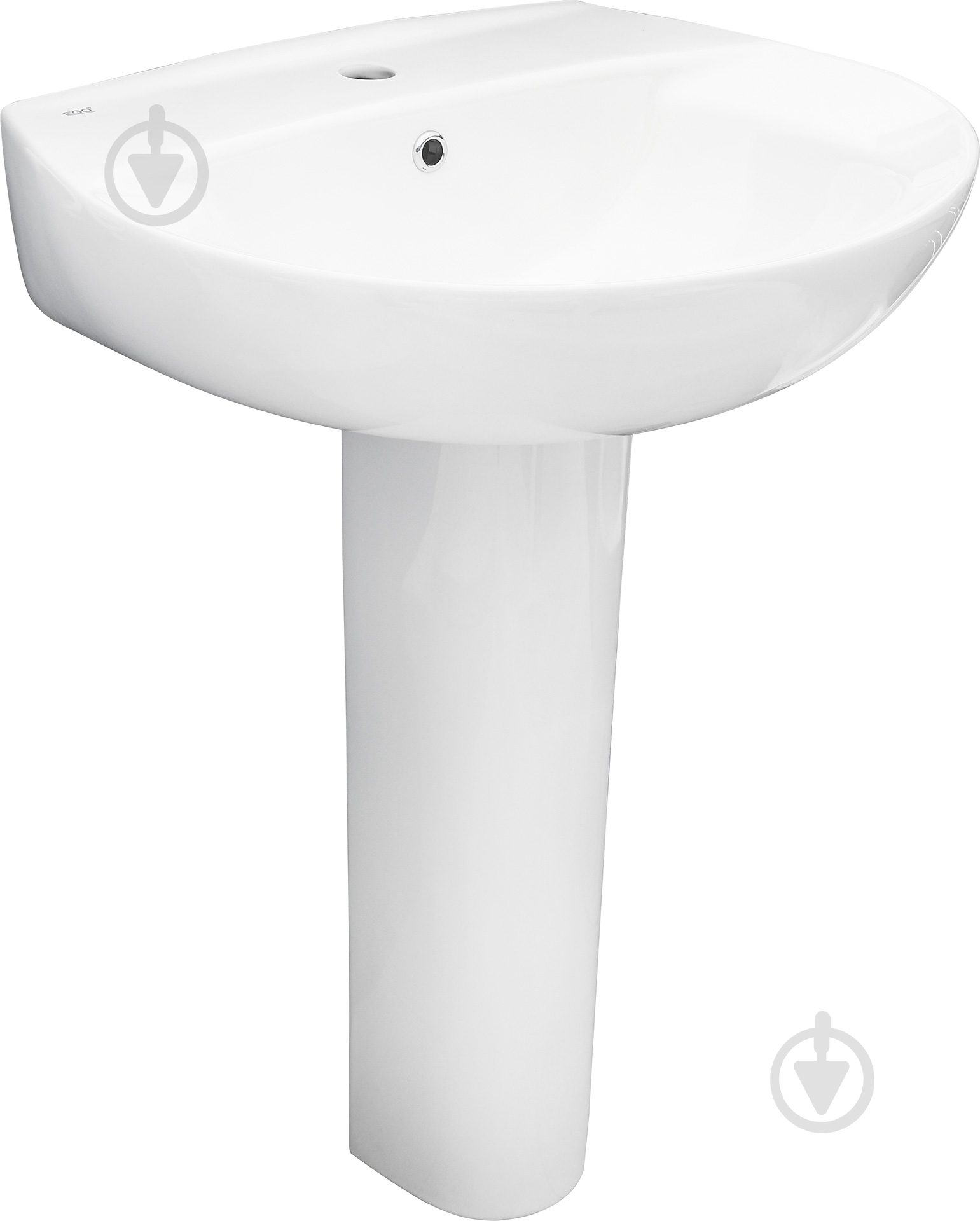 Умывальник EGO Wave 63 c пьедесталом - фото 2