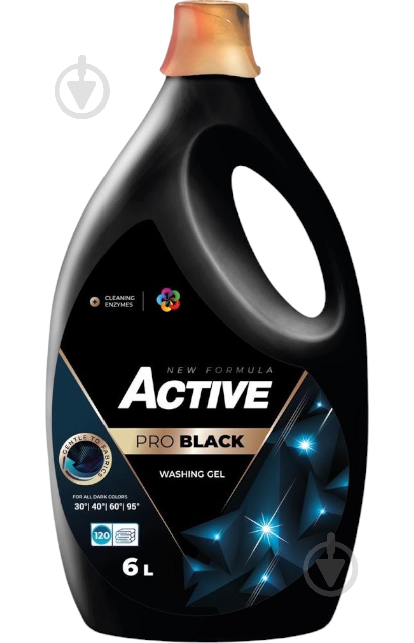 Гель для машинной и ручной стирки ACTIVE chemistry Pro Black н 6 л - фото 1