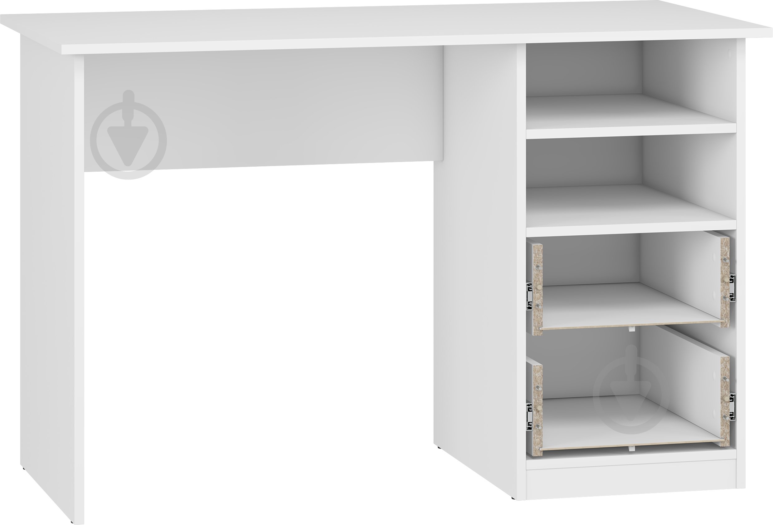 Стіл письмовий Грейд Флекс конструктор корпус тип №1 775х600 мм білий/білий - фото 1 Стіл письмовий Грейд Флекс конструктор корпус тип №1 775х600 мм білий/білий - фото 1