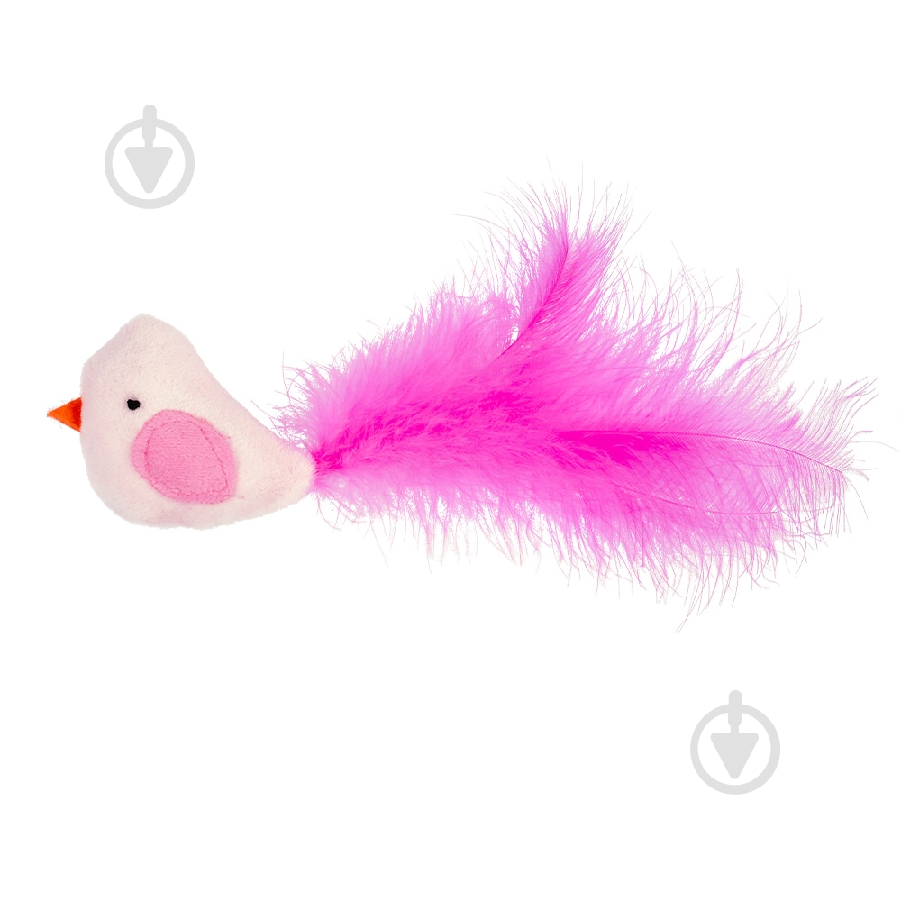 Іграшка для котів AnimAll Fun Флінт з пір'ям 15 см рожевий (183378) - фото 1 Іграшка для котів AnimAll Fun Флінт з пір'ям 15 см рожевий (183378) - фото 1
