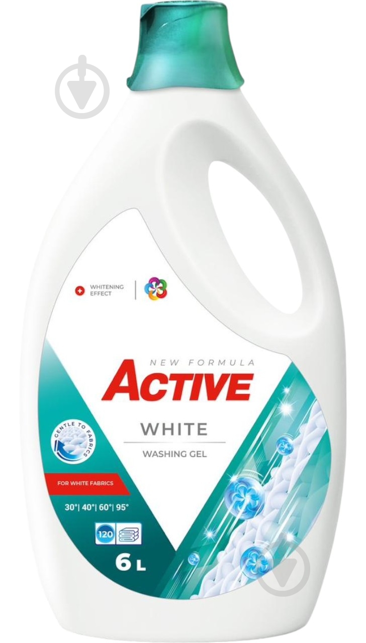 Гель для машинной и ручной стирки ACTIVE chemistry White 6 л - фото 1