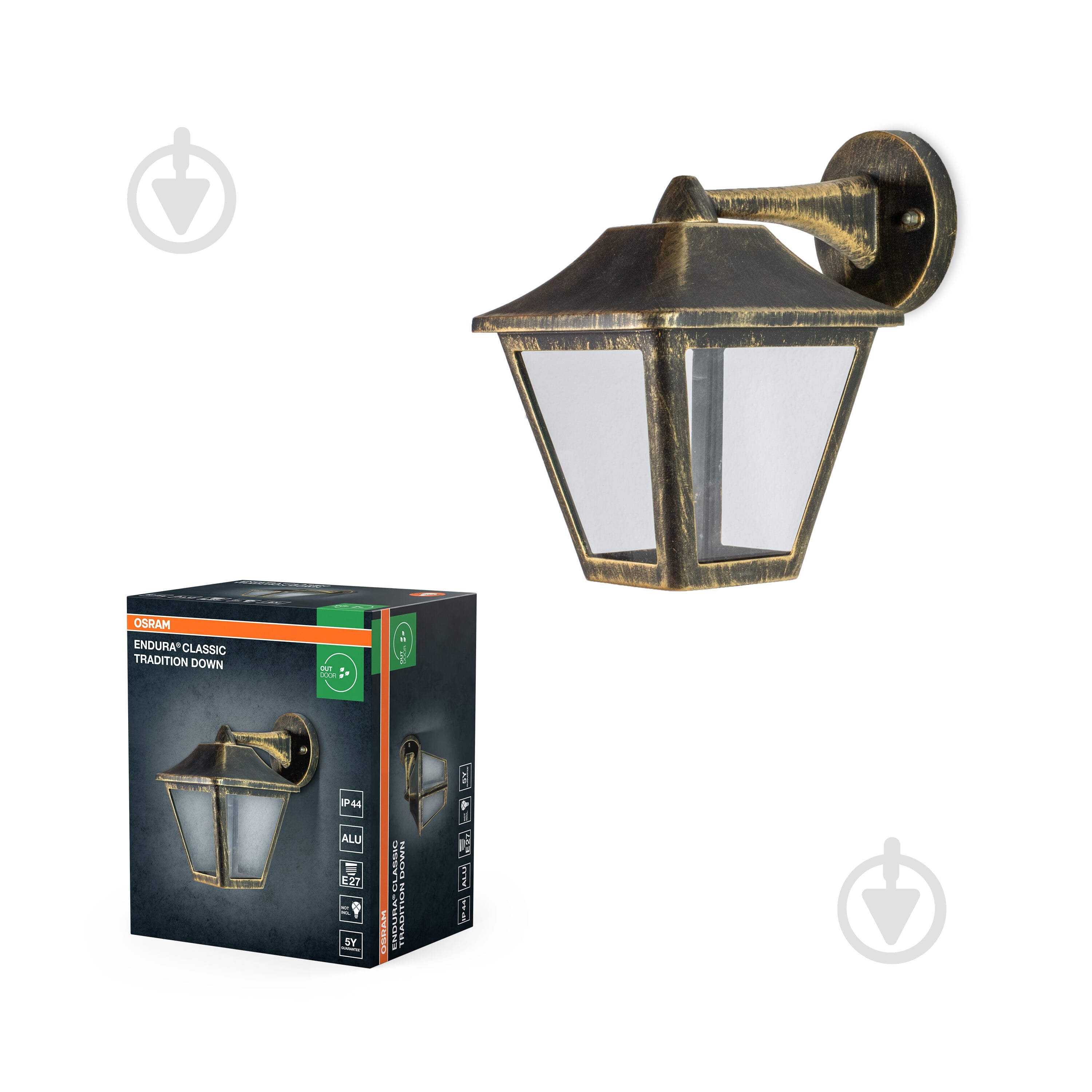 Бра Ledvance E27 IP44 бронзовый Endura Classic DWN Gold - фото 1