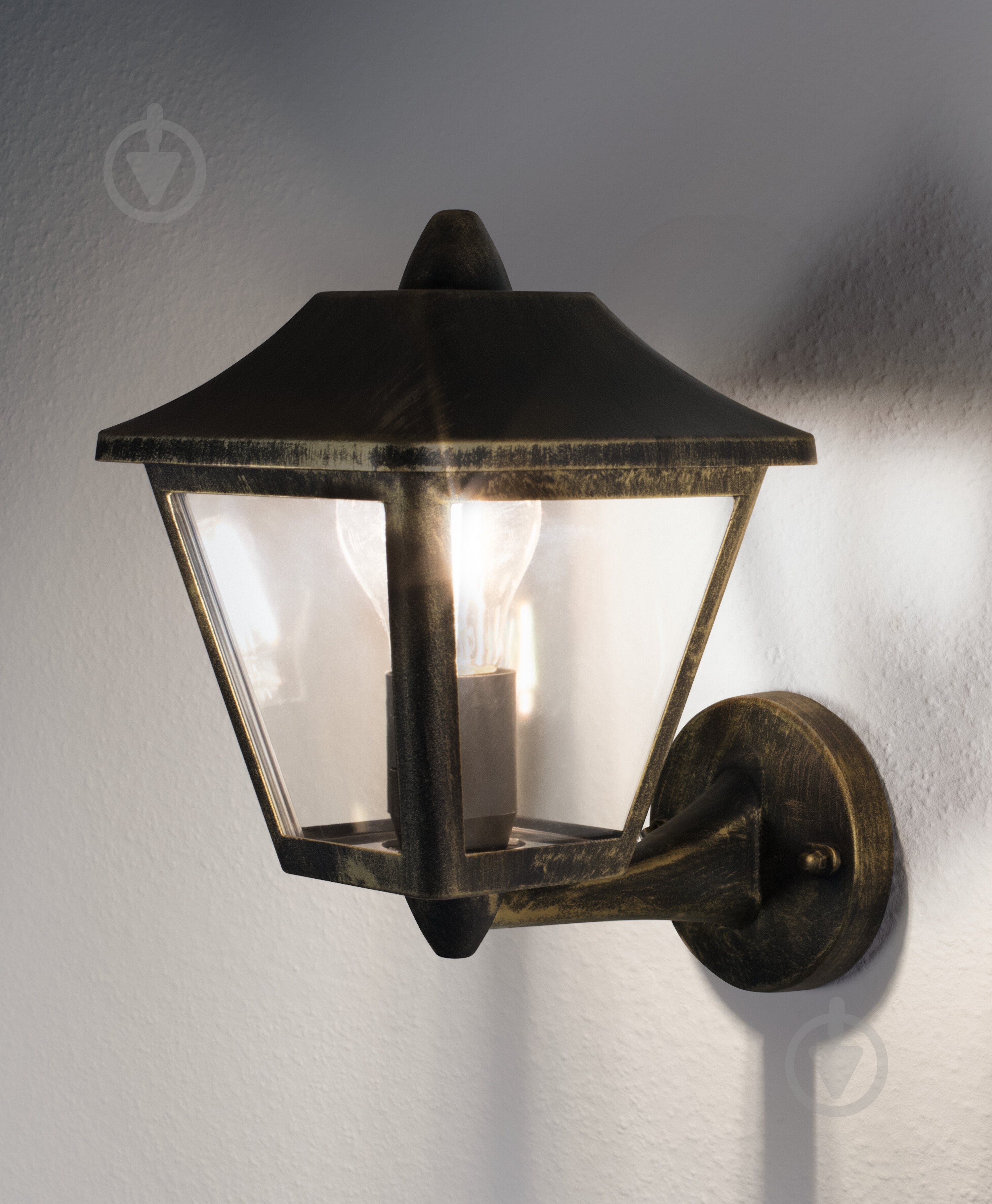 Светильник уличный настенный Ledvance/Osram E27 IP44 бронзовый Endura Classic UP Gold - фото 6