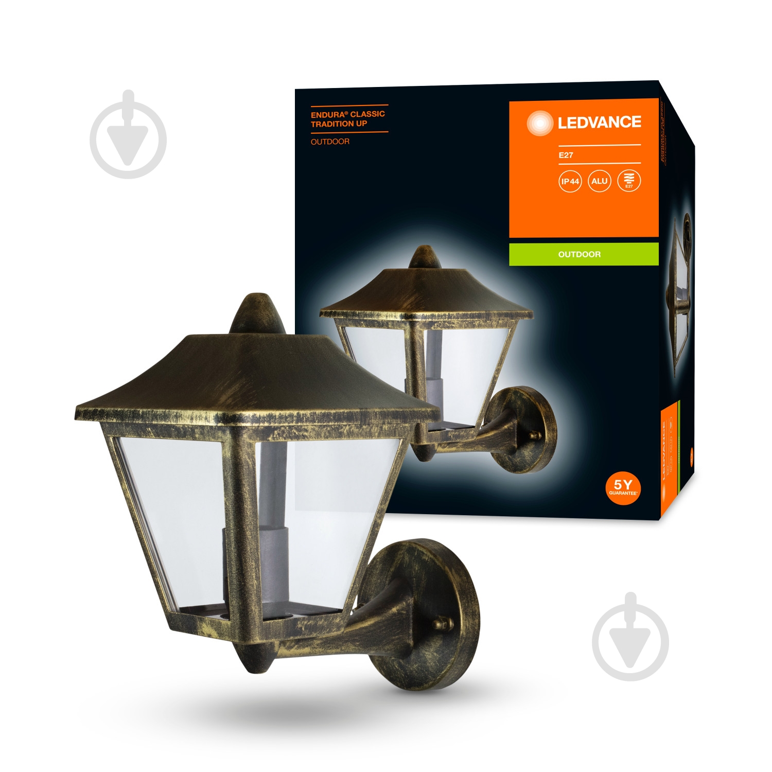 Светильник уличный настенный Ledvance/Osram E27 IP44 бронзовый Endura Classic UP Gold - фото 12