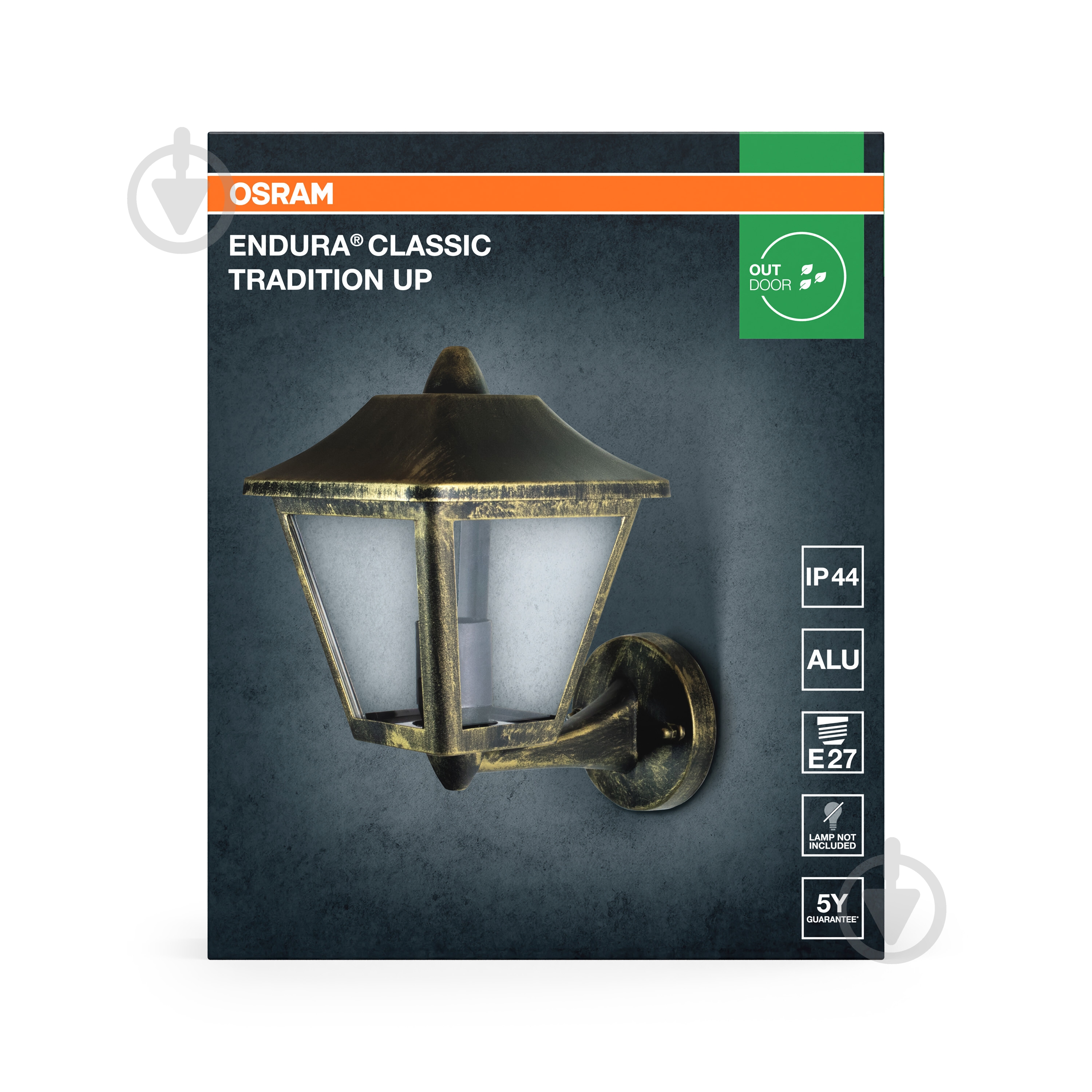 Светильник уличный настенный Ledvance/Osram E27 IP44 бронзовый Endura Classic UP Gold - фото 10