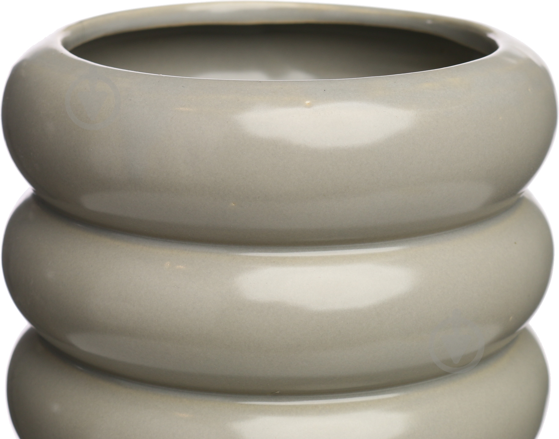 Ваза керамическая Pinsung Ceramics Guoxin d16хh33,5 33,5 см светло-серый GX19115A - фото 2
