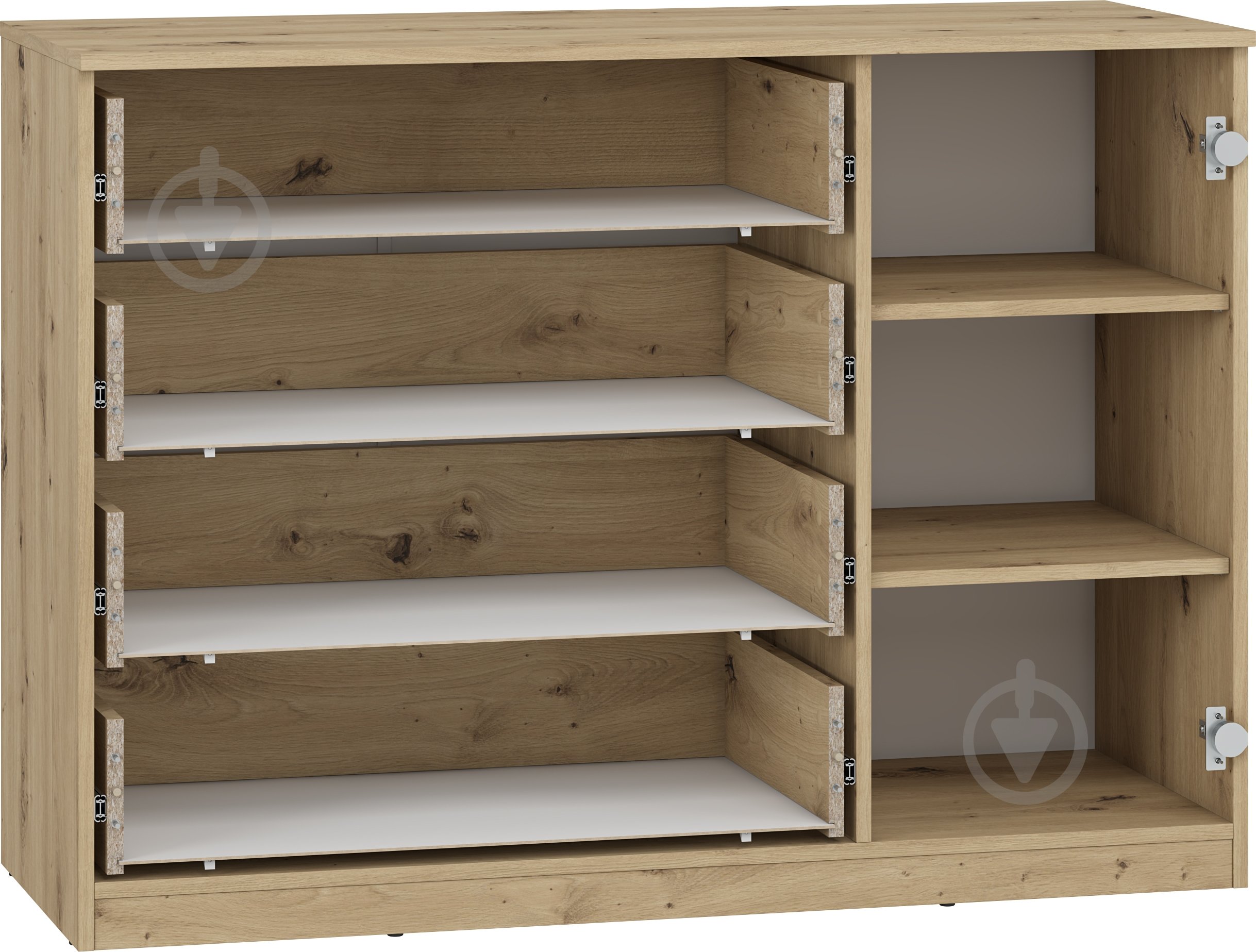 Комод Грейд ФЛЕКС корпус тип №1 1200x868x470 мм дуб артізан - фото 1