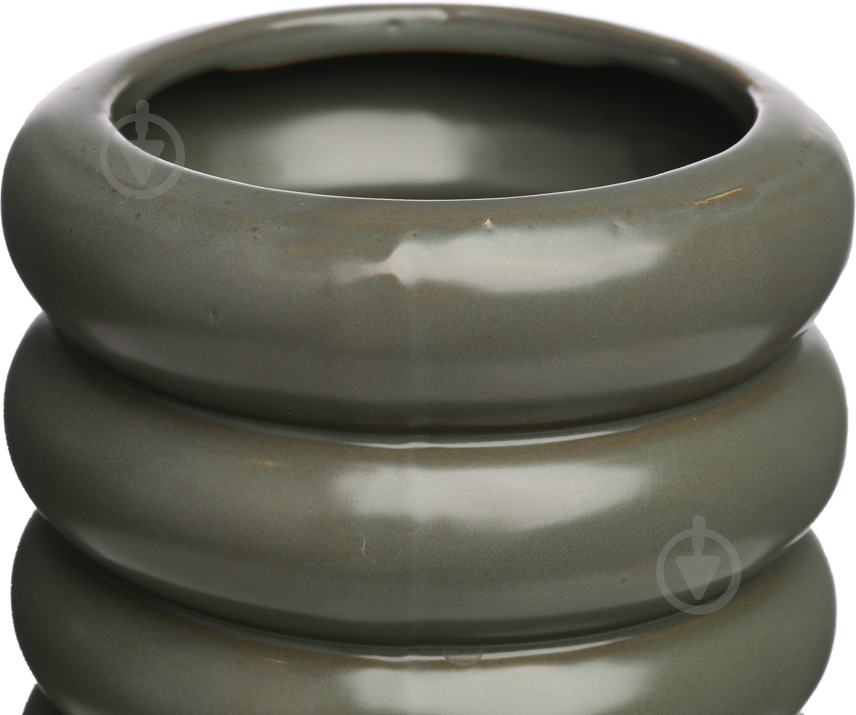 Ваза керамическая Pinsung Ceramics Guoxin d13хh30 30 см темно-серый GX19115B - фото 2